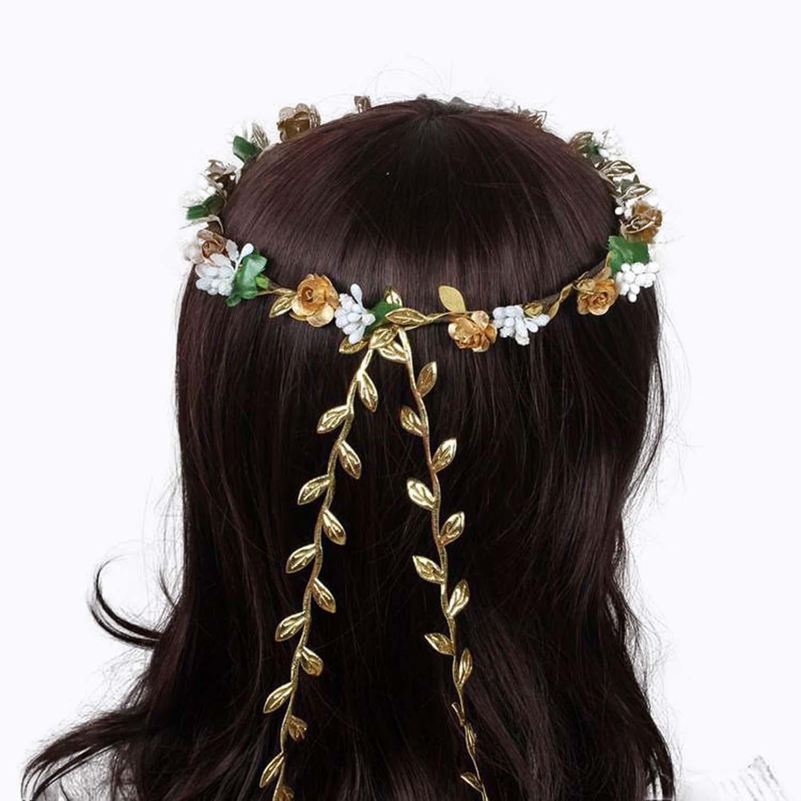 Leaf Ribbon Multifunctional 164 ft Decorative Ribbon for Wedding Garden Wall Gold