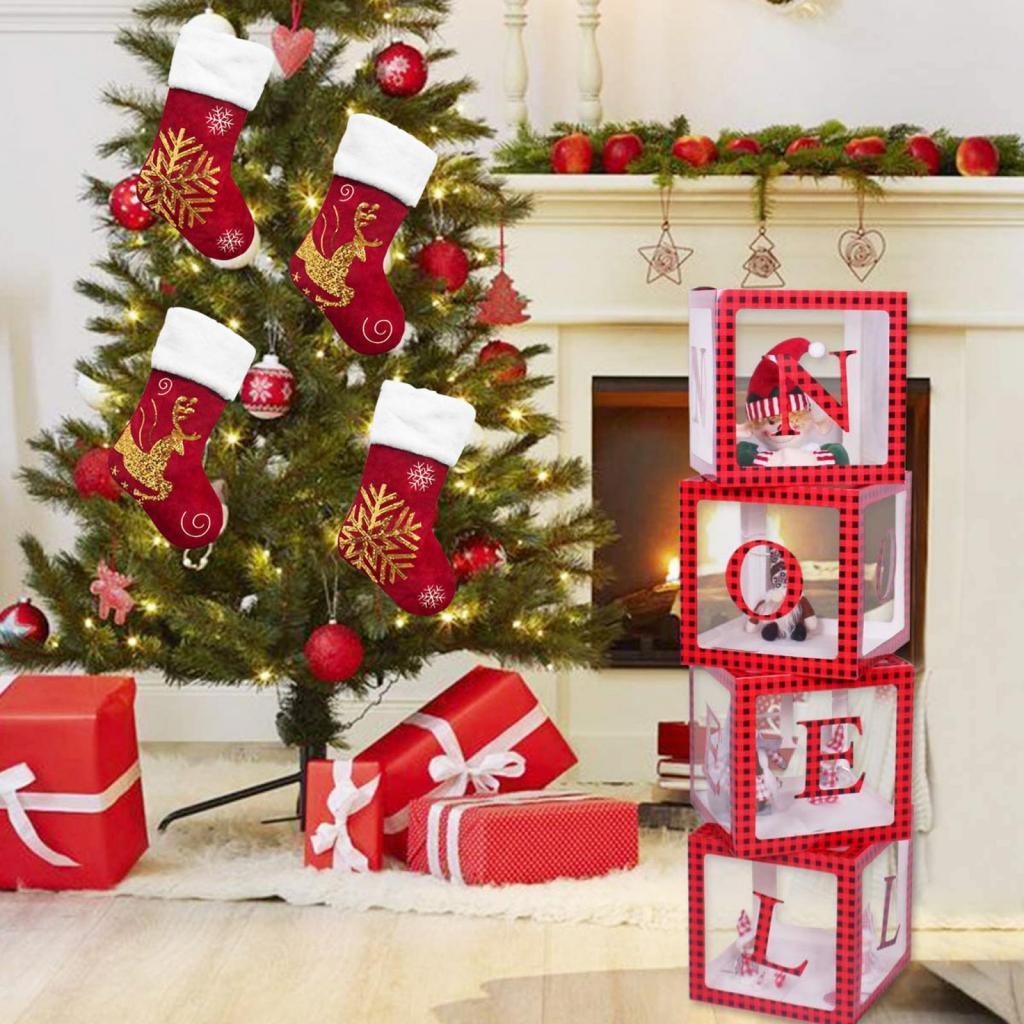 Xmas Hanging Stocking Portable Holiday Stockings for Bedroom Door Restaurant Elk