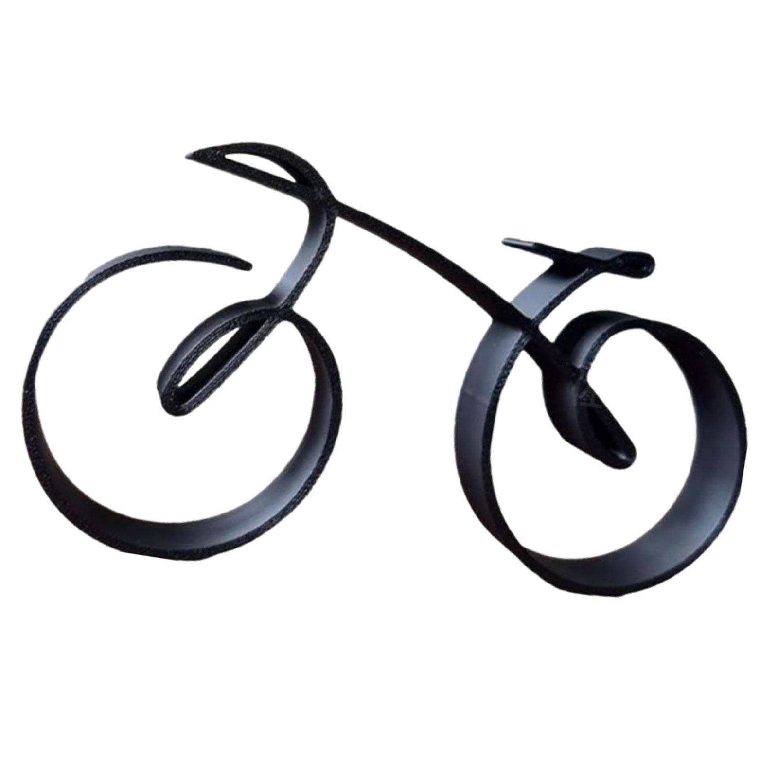 Bicycle Sculpture Black Metal Collections for Bicycle Lovers Mini Room Decor