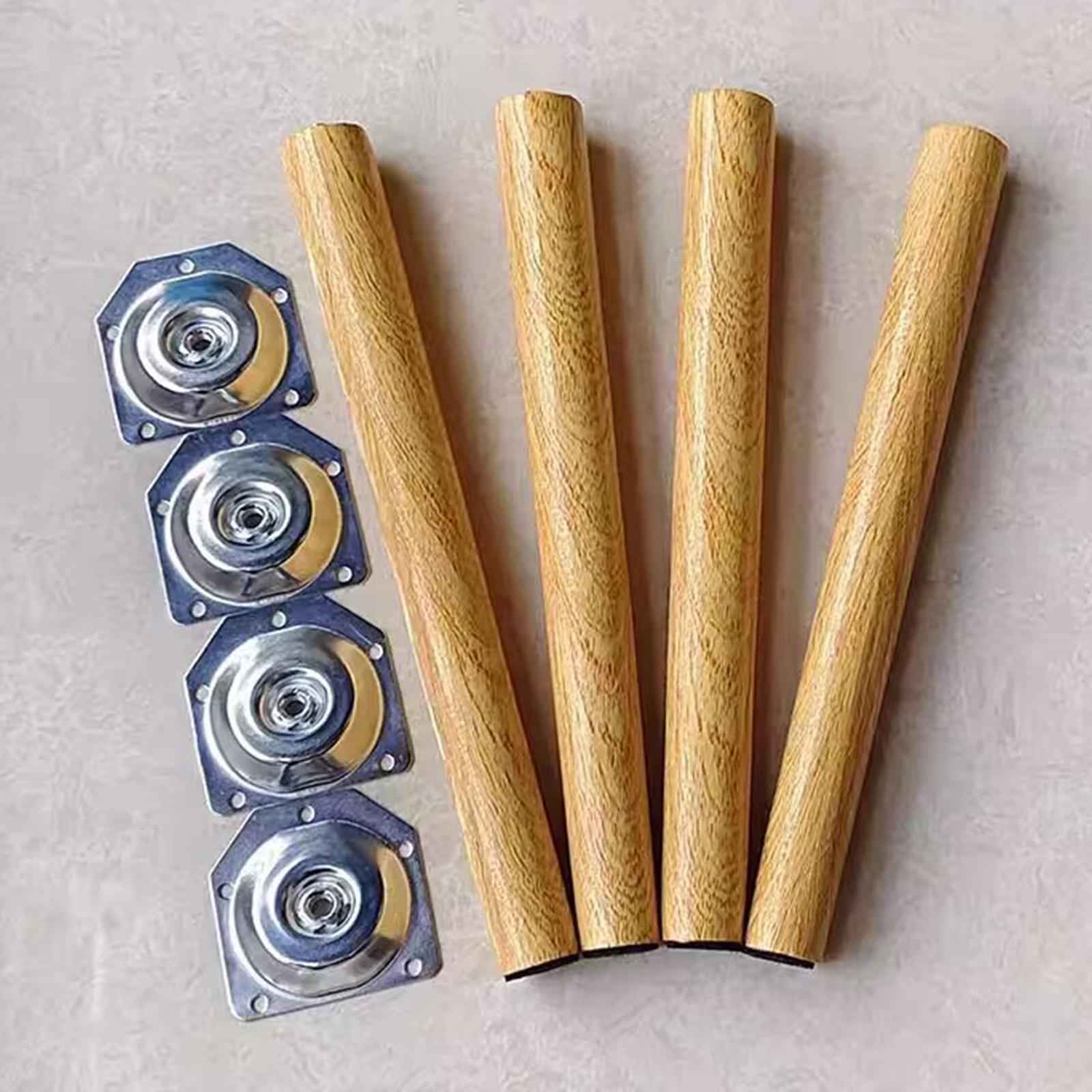 4x Wooden Furniture Legs Desk Chair Legs for End Table Coffee Table 40cm