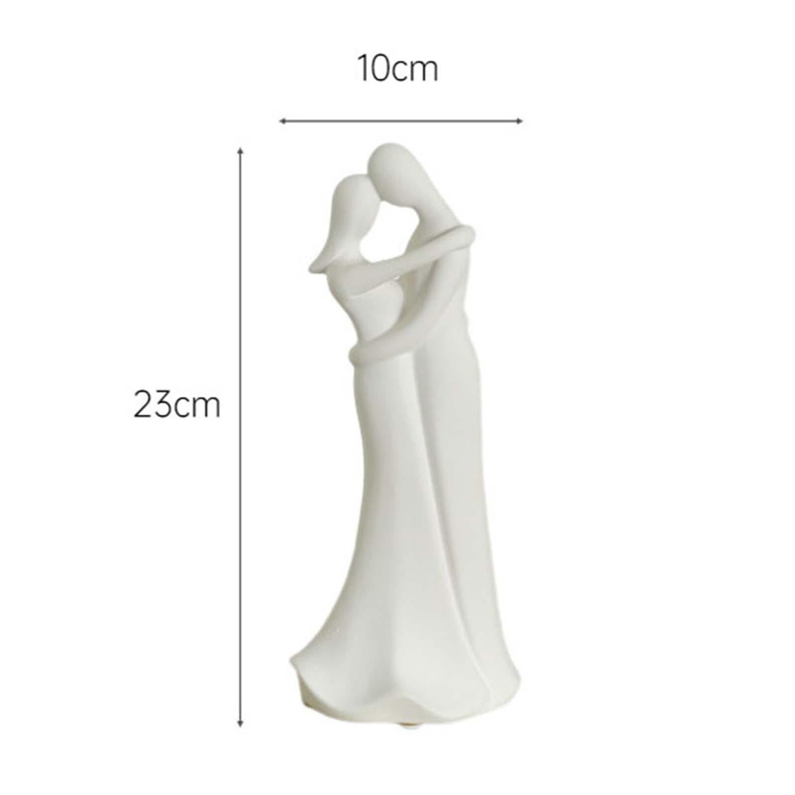 Couple Statue Art Crafts Nordic Ornament Decorative Lover for Home Table Bar D