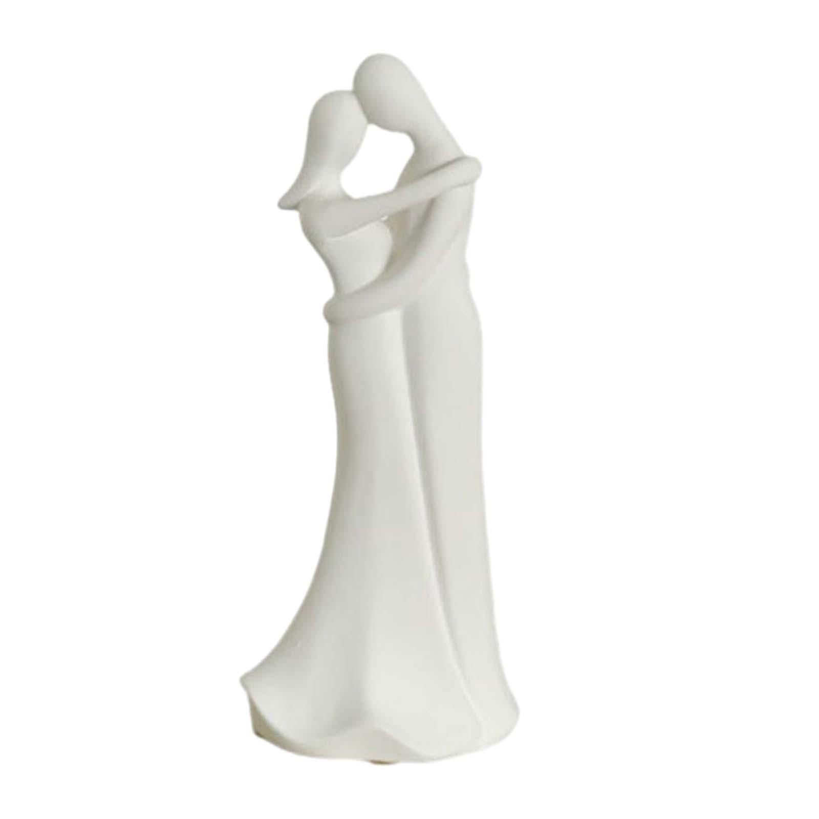 Couple Statue Art Crafts Nordic Ornament Decorative Lover for Home Table Bar D