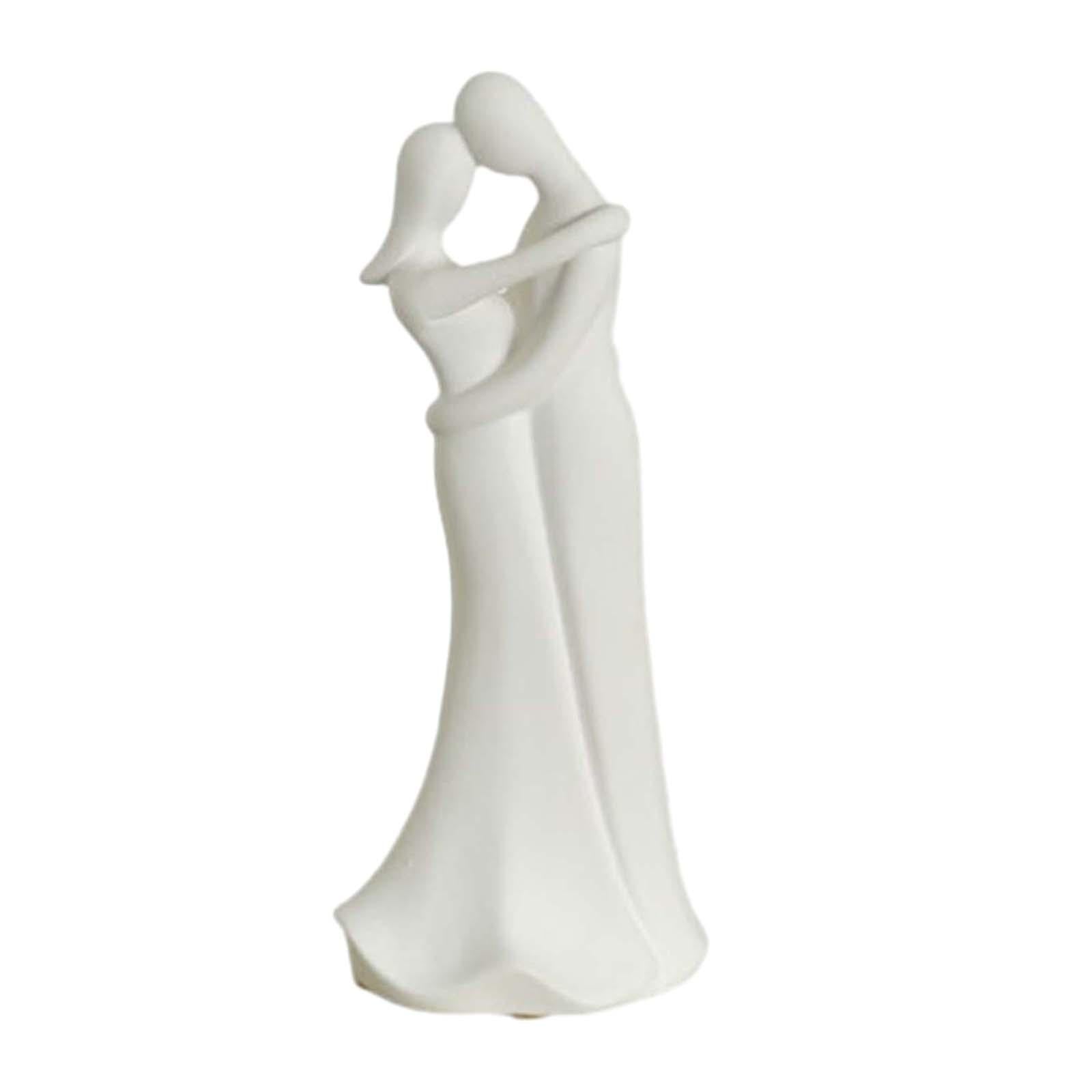 Couple Statue Art Crafts Nordic Ornament Decorative Lover for Home Table Bar D