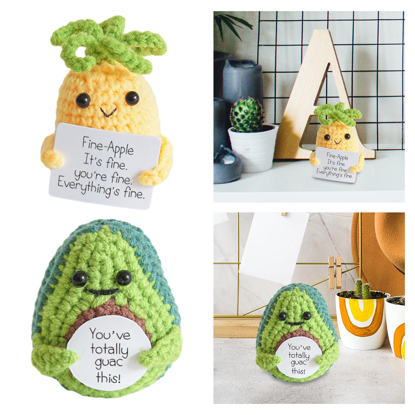 Funny Positive Doll Figurines for Car Interior Accessories Birthday New Year Pineapple
