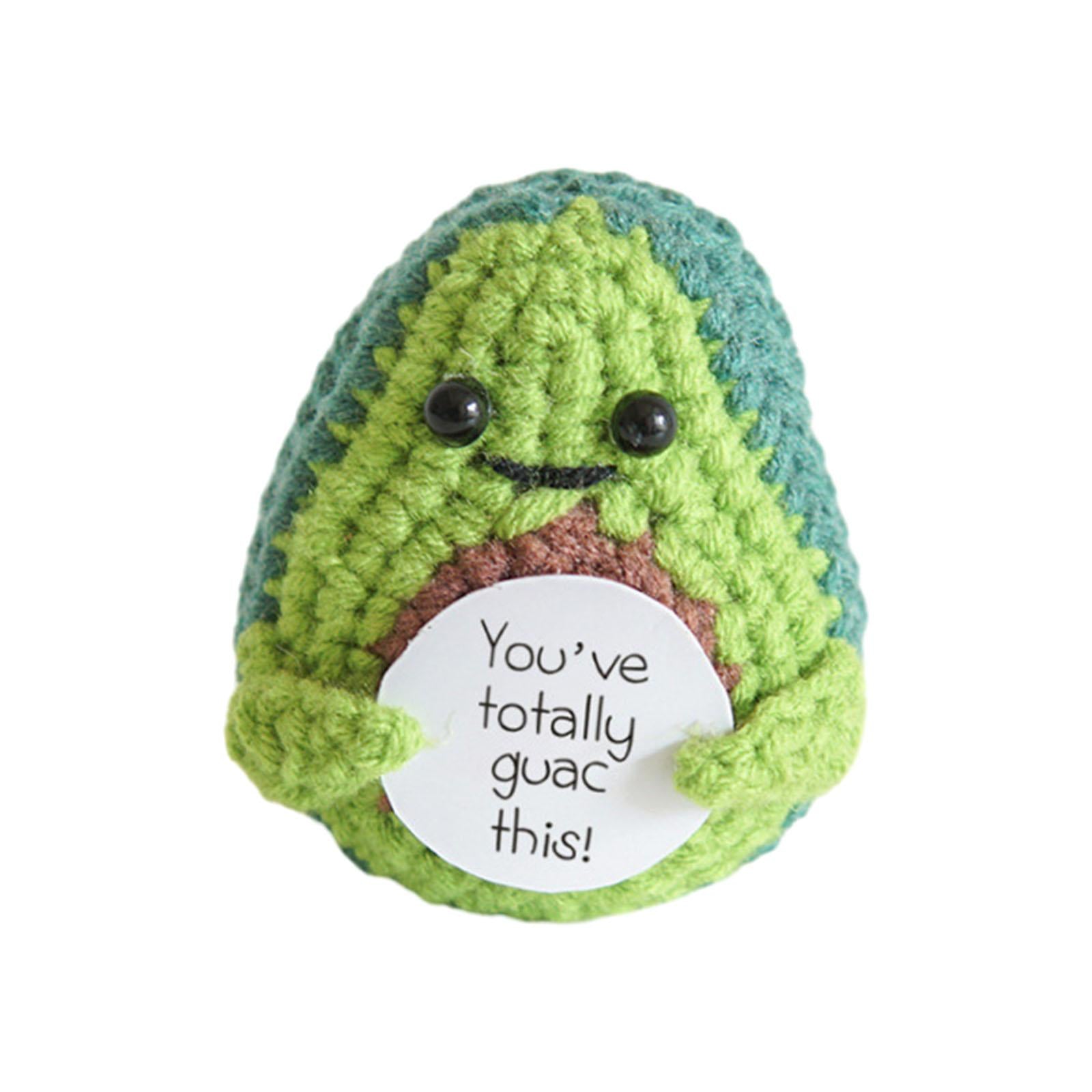 Funny Positive Doll Figurines for Car Interior Accessories Birthday New Year avocado