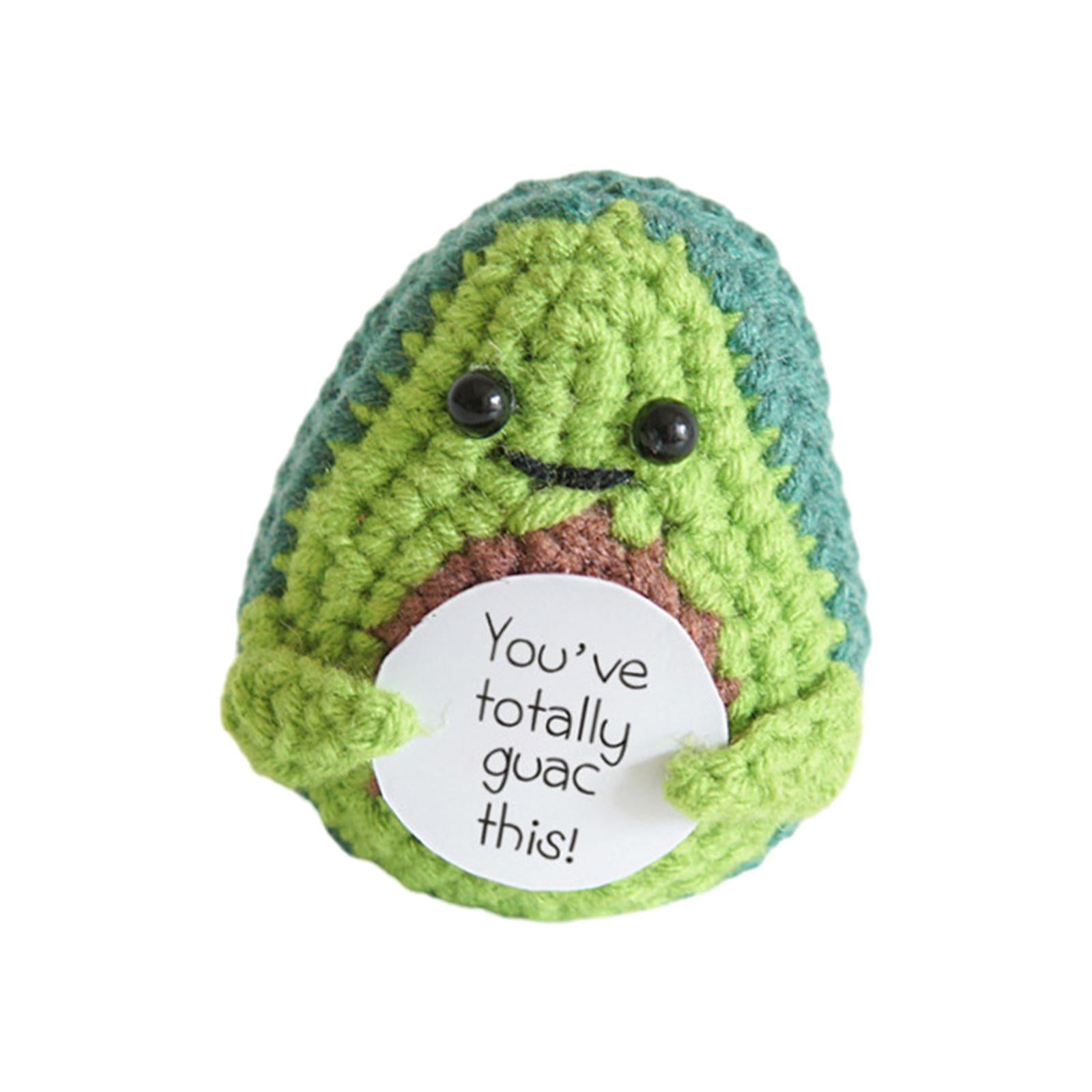 Funny Positive Doll Figurines for Car Interior Accessories Birthday New Year avocado
