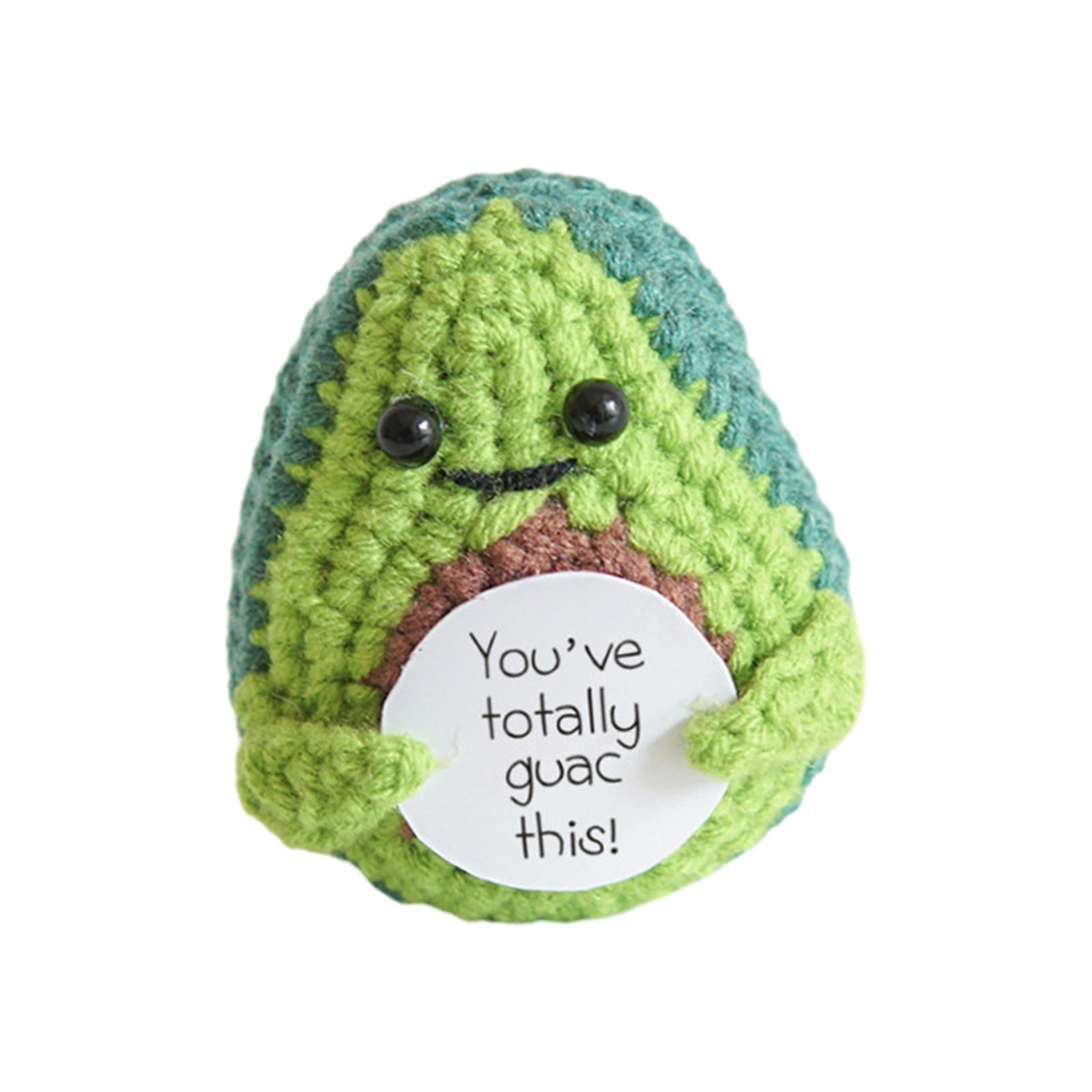 Funny Positive Doll Figurines for Car Interior Accessories Birthday New Year avocado