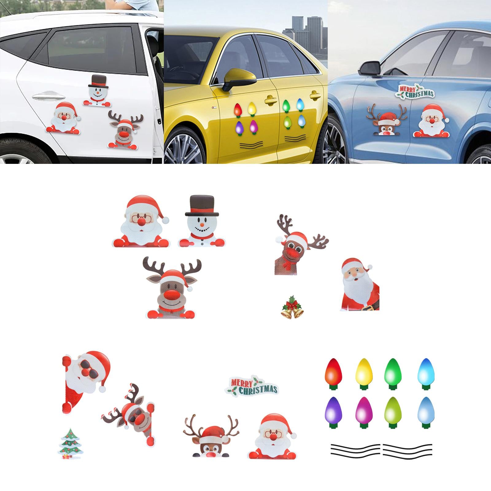 Car Refrigerator Decoration Stickers Reflective for Mailbox Refrigerator Car A
