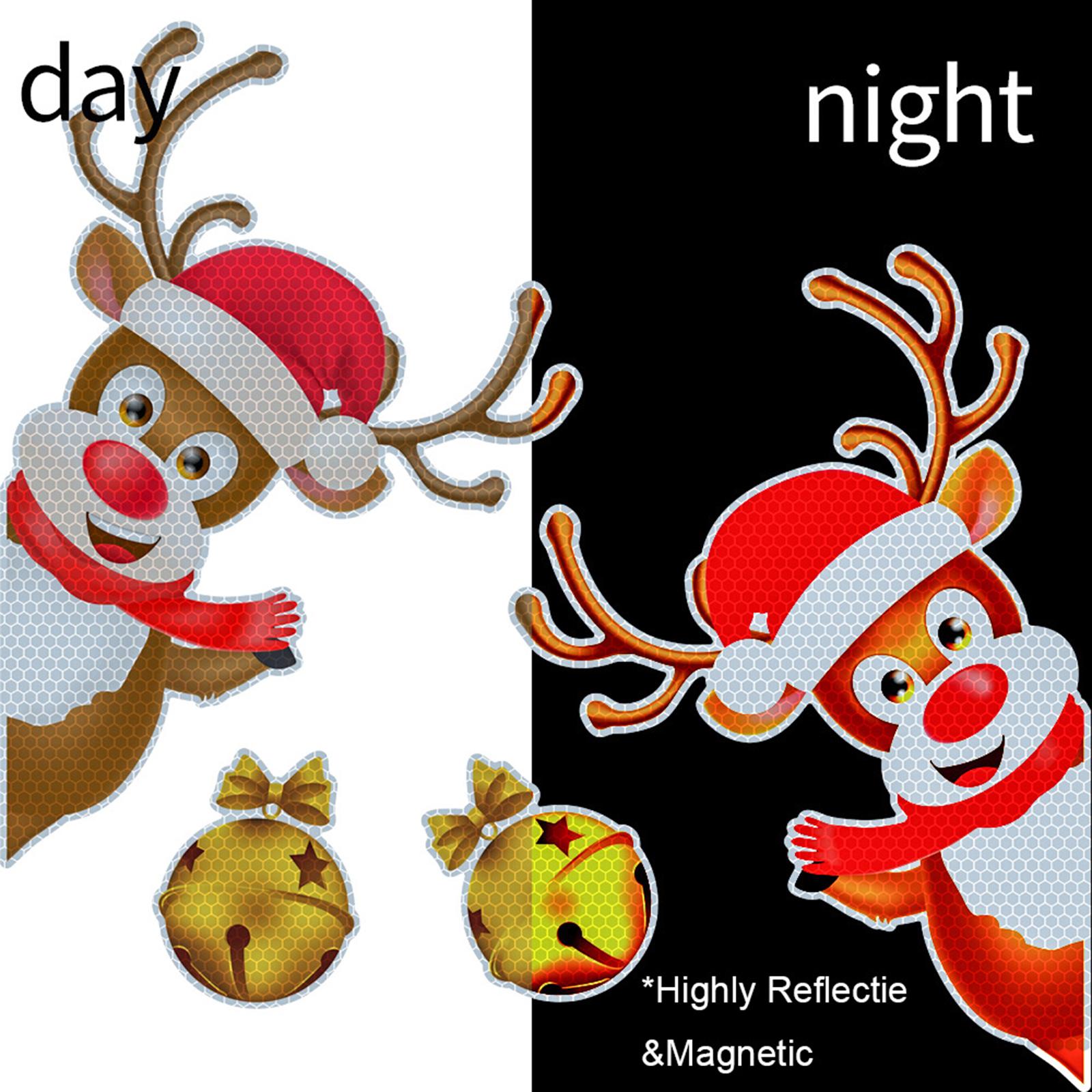 Car Refrigerator Decoration Stickers Reflective for Mailbox Refrigerator Car A