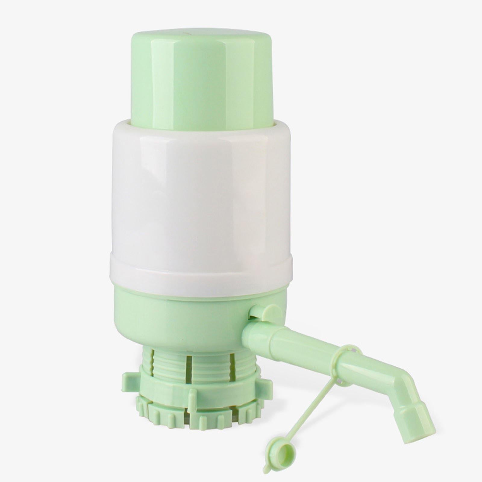 Manual Press Water Bottles Pump Universal Portable for Office Sturdy Compact Green
