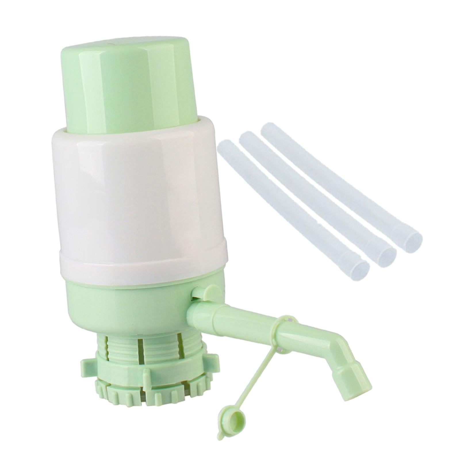 Manual Press Water Bottles Pump Universal Portable for Office Sturdy Compact Green