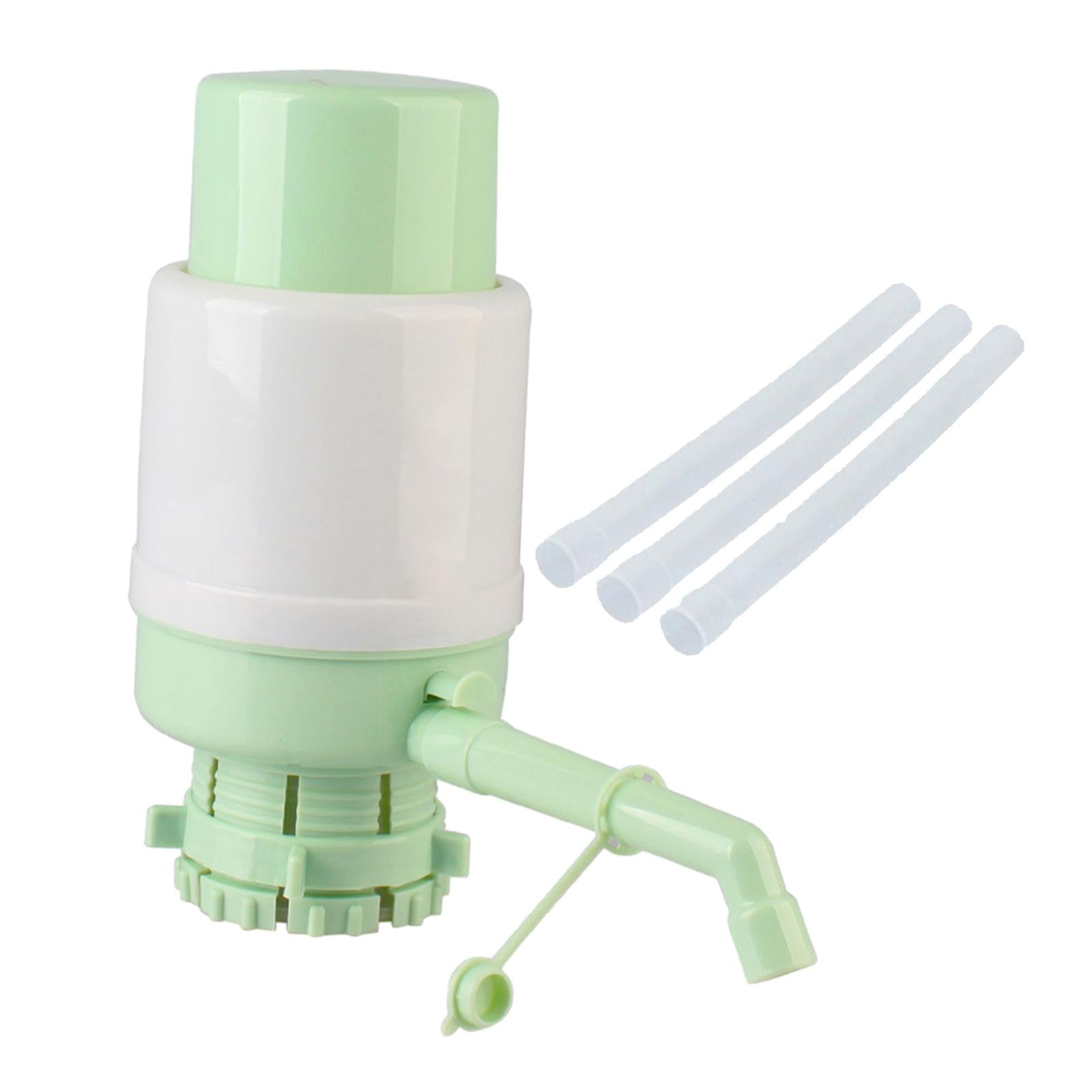 Manual Press Water Bottles Pump Universal Portable for Office Sturdy Compact Green