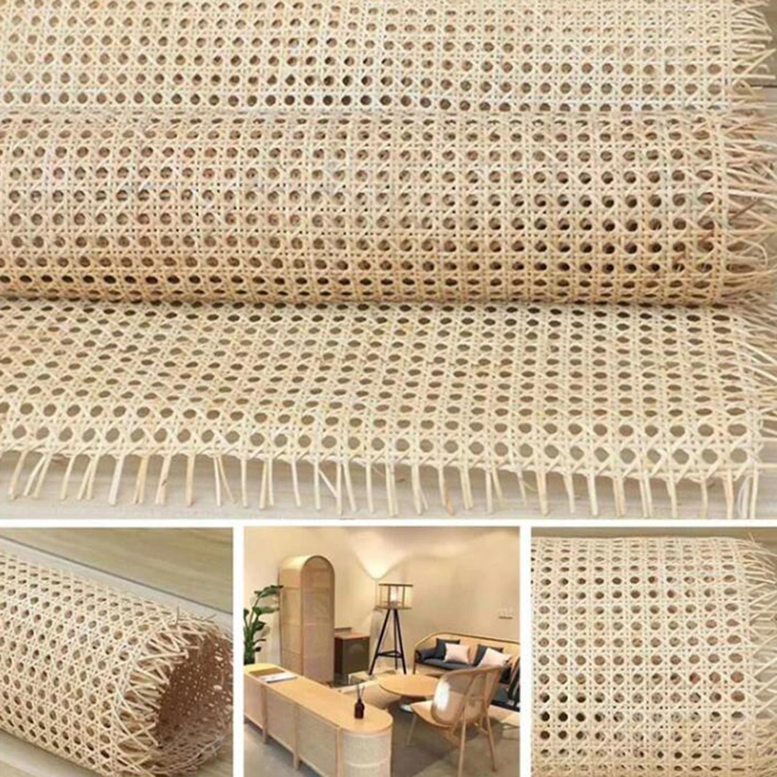 Rattan Cane Webbing Roll Cane Webbing Sheet for Summer Furniture Ceiling Bed 40cmx100cm