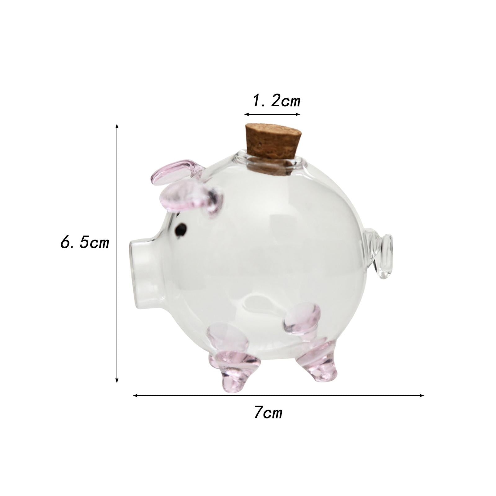 10xPiggy Bank Festival Gift Delicate Glass Pig Figurine for Kids Boys Exquisite