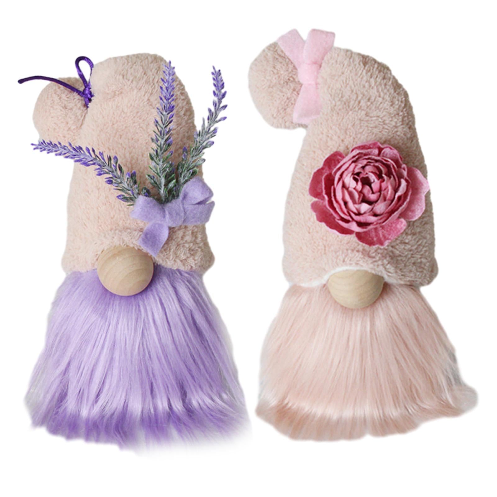 Gnome Doll Decoration Cute Desktop Decoration for Outside Outdoor Home Decor pink