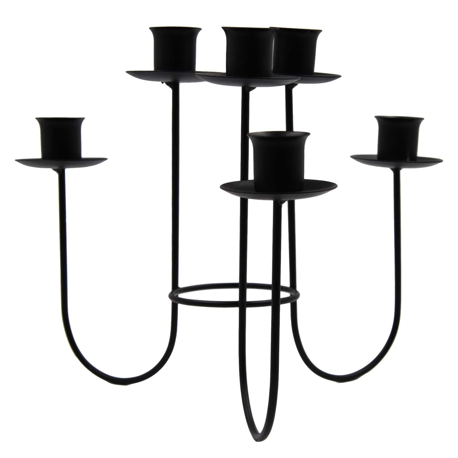 Pillar Candles Candlestick Holder Candle Holder for Wedding Reception Sturdy Black