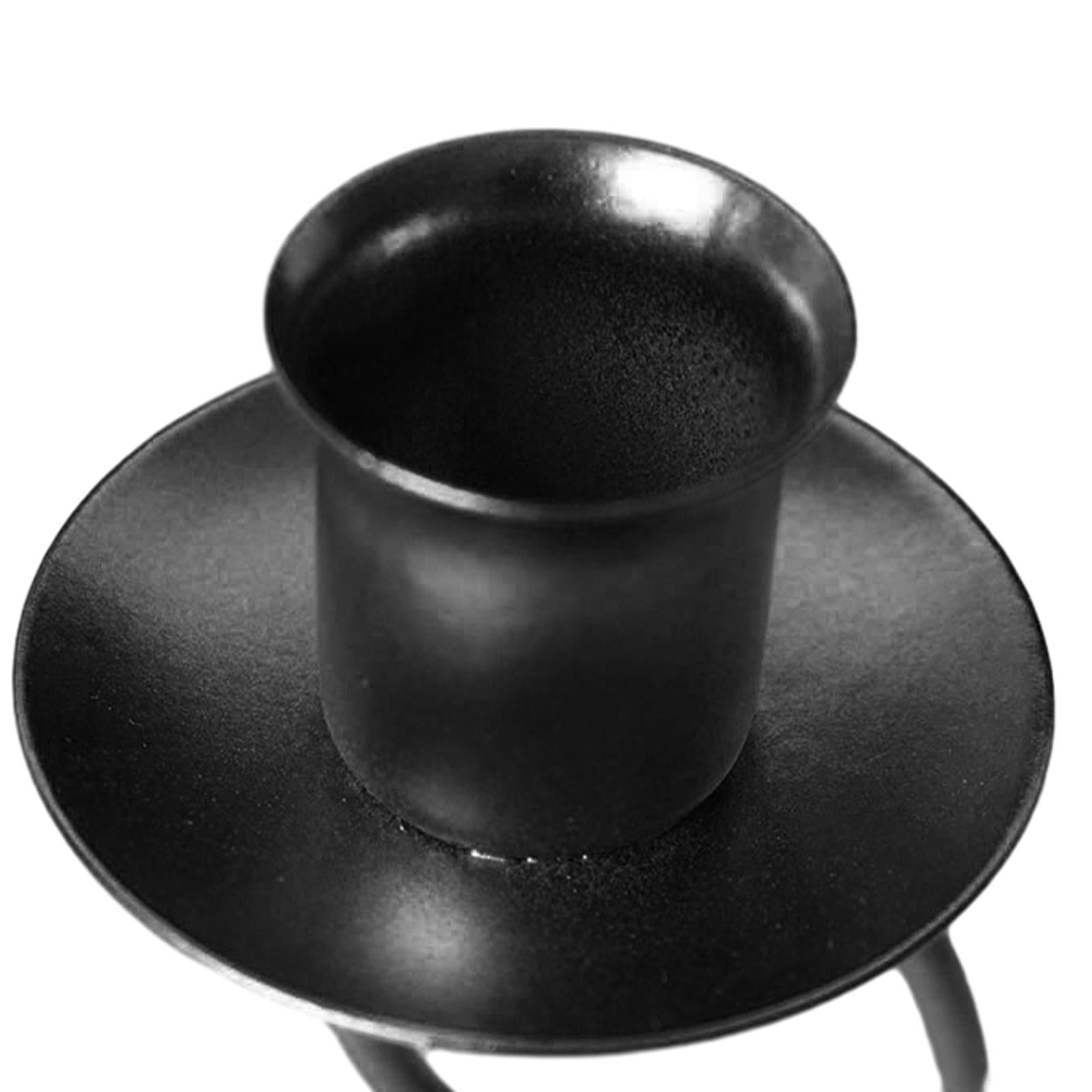 Pillar Candles Candlestick Holder Candle Holder for Wedding Reception Sturdy Black