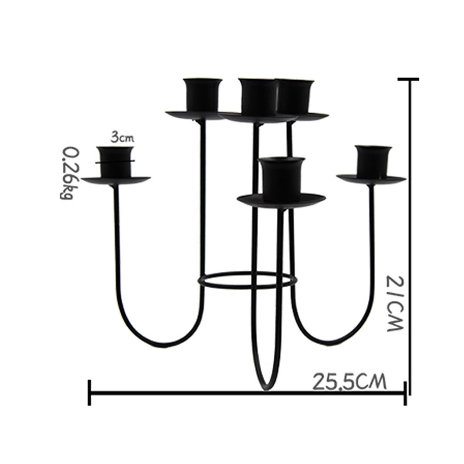 Pillar Candles Candlestick Holder Candle Holder for Wedding Reception Sturdy Black