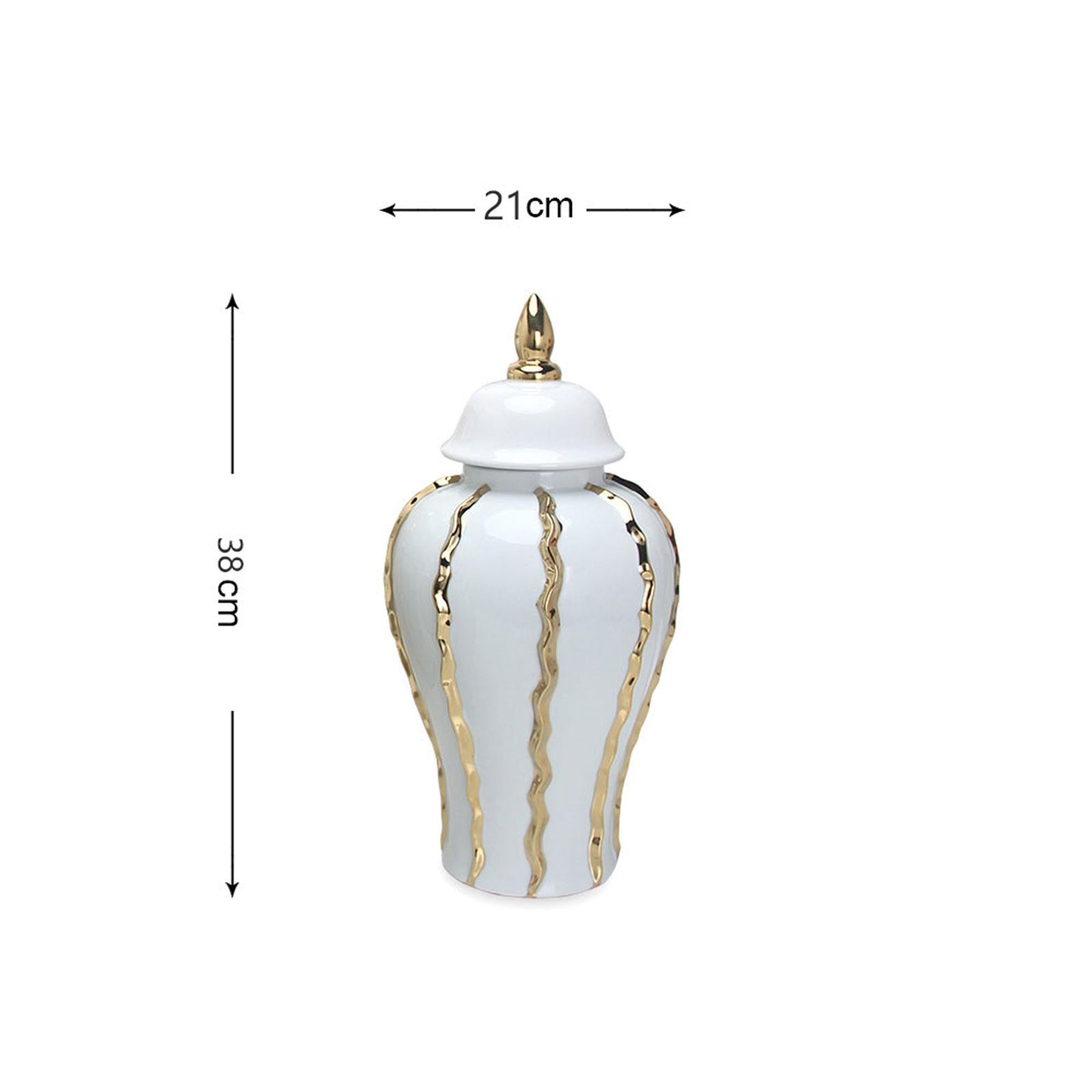 Jar Vase Porcelain Desk Creative Ginger Jar for Drawing Room Entry Hallway