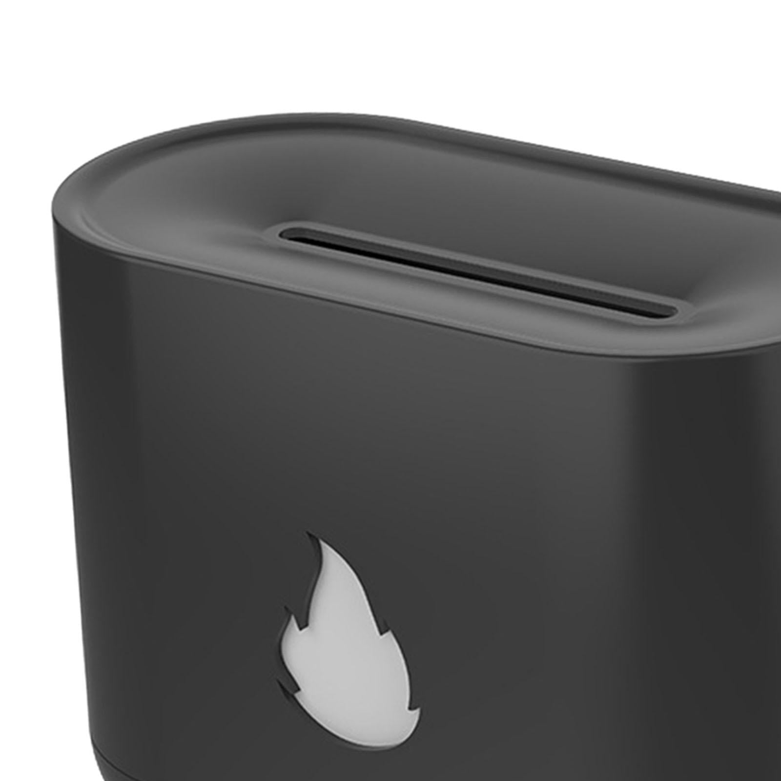 Flame Essential Oil Diffuser Air Humidifier Portable for Home Office Nursery Black