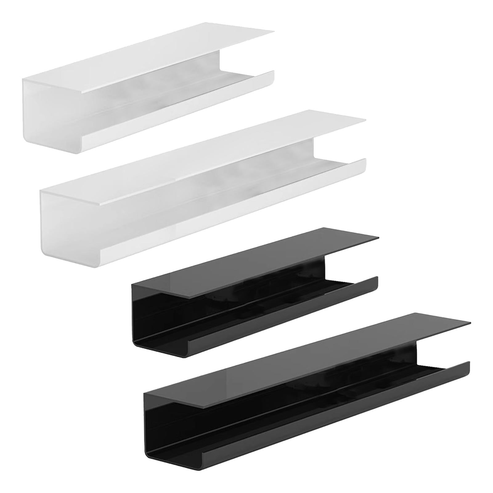 under Desk Cable Management Tray Wire Management Tray for Home Desk Computer White 40cm