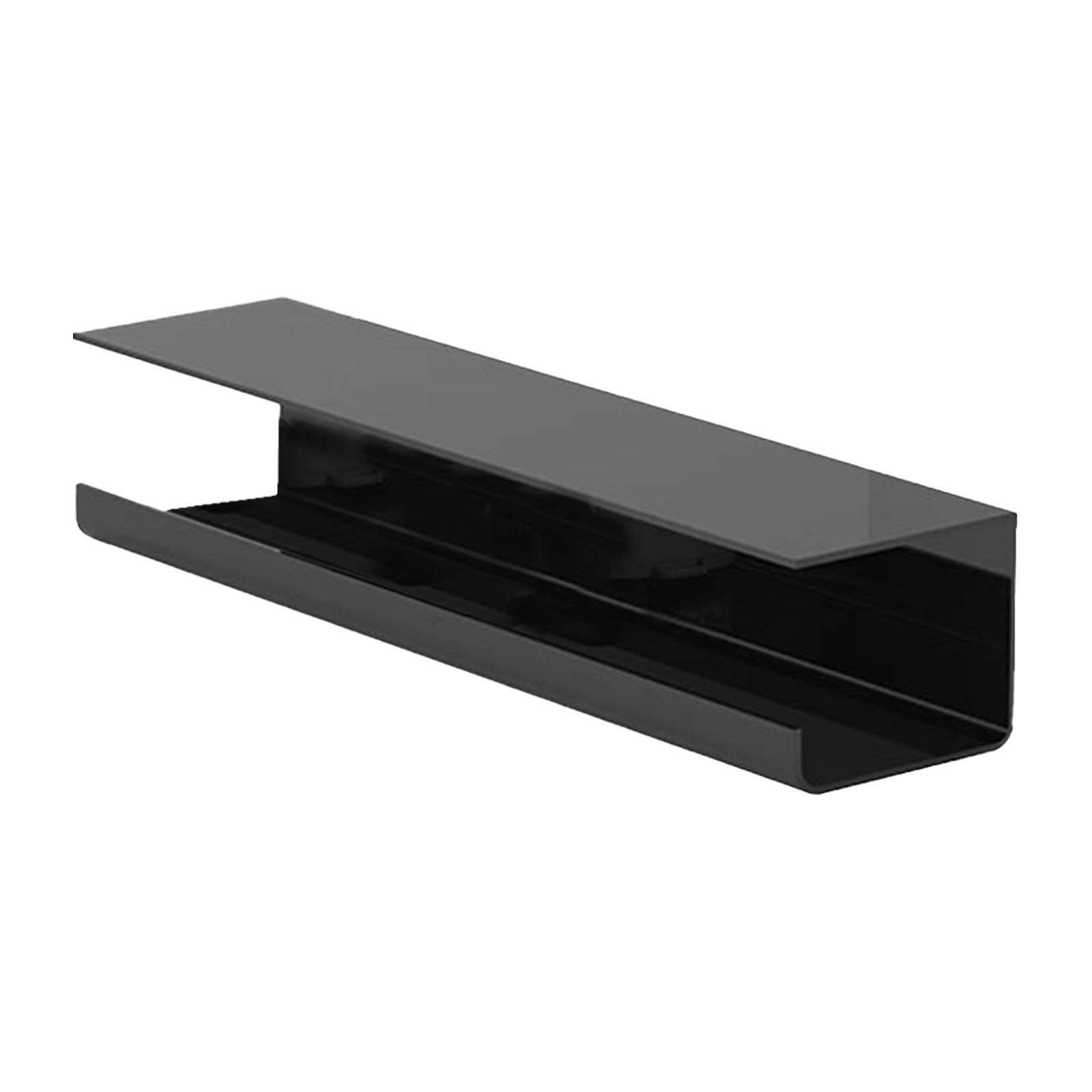 under Desk Cable Management Tray Wire Management Tray for Home Desk Computer Black 40cm