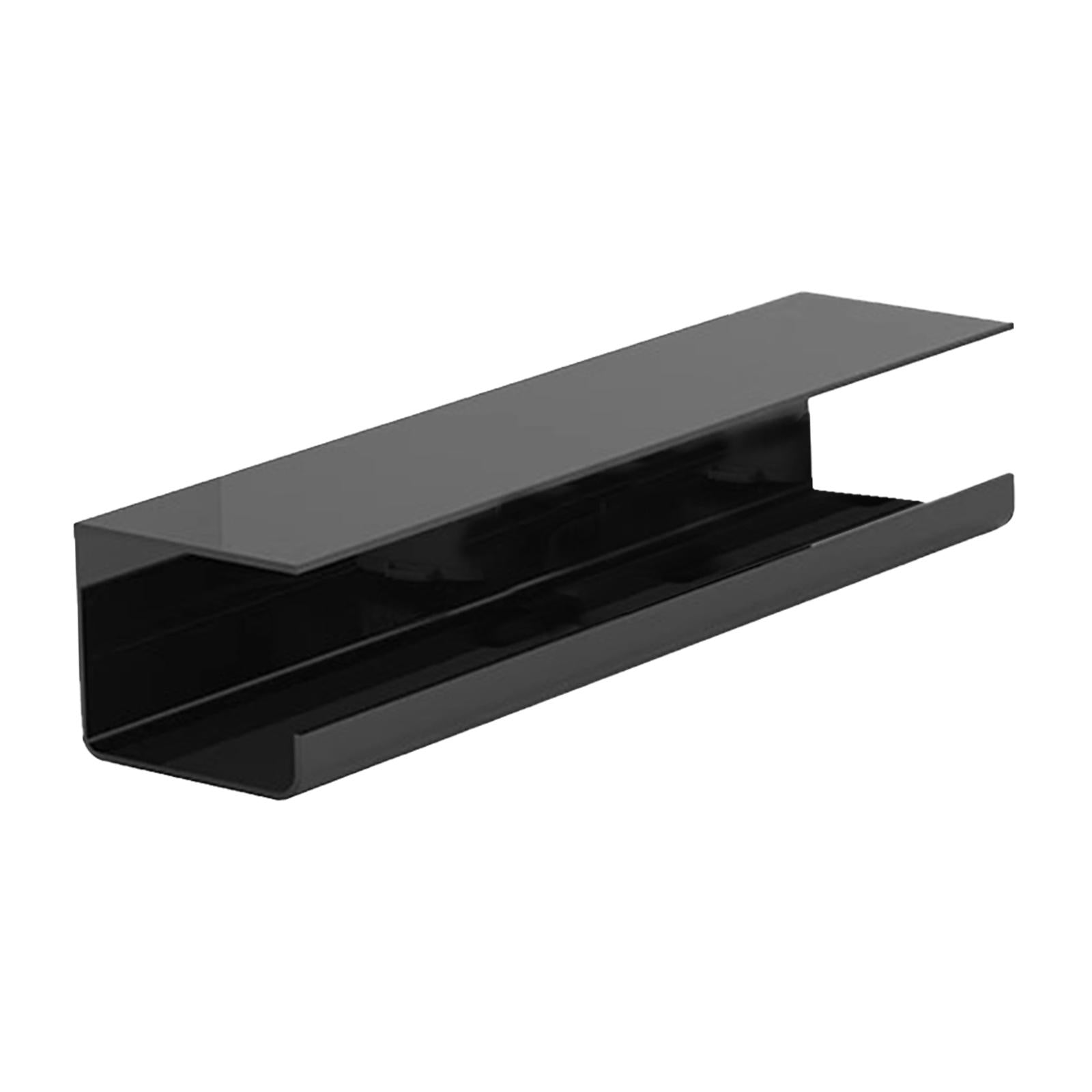 under Desk Cable Management Tray Wire Management Tray for Home Desk Computer Black 40cm