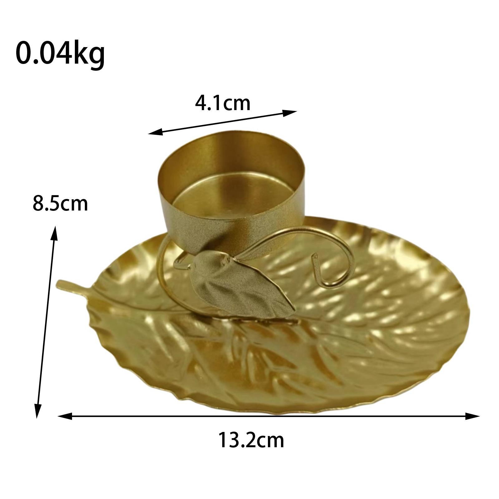 Metal Candlestick Home Party Wedding Table Centerpiece Tealight Candleholder Style B 13.5x8.5x6cm