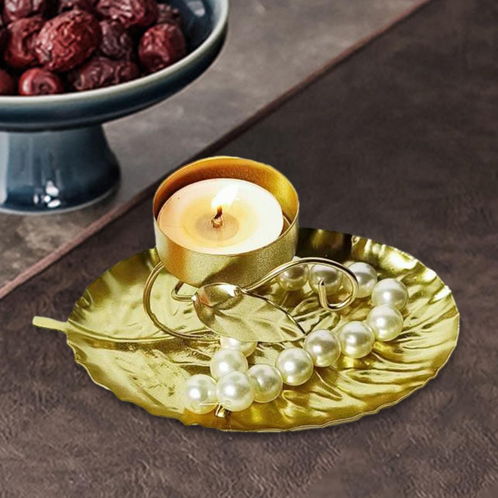 Metal Candlestick Home Party Wedding Table Centerpiece Tealight Candleholder Style B 13.5x8.5x6cm