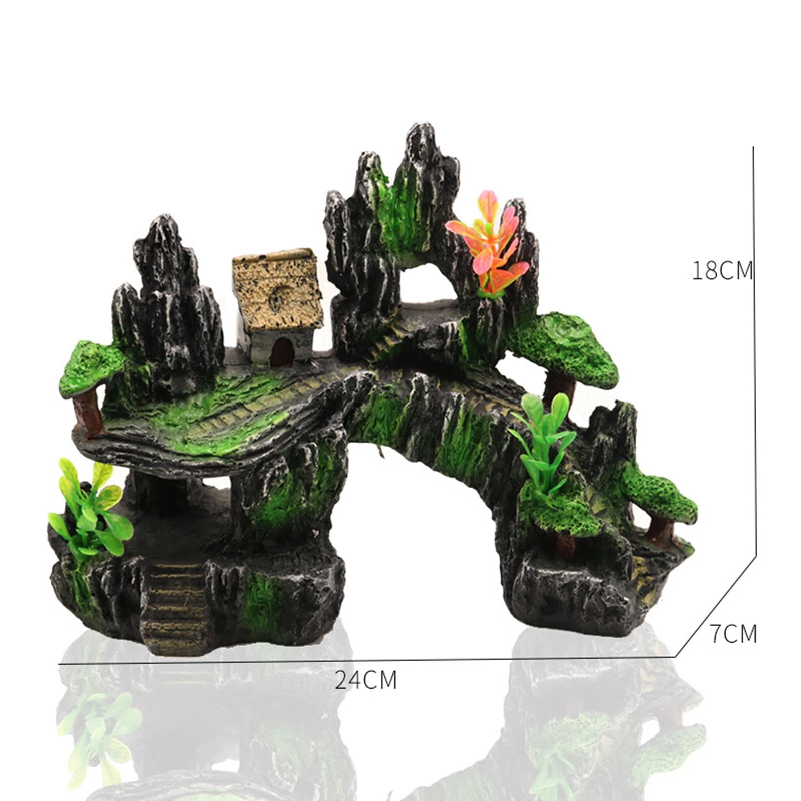 Aquarium Decoration Rockery Landscaping Resin for Porch Micro Landscape Yard