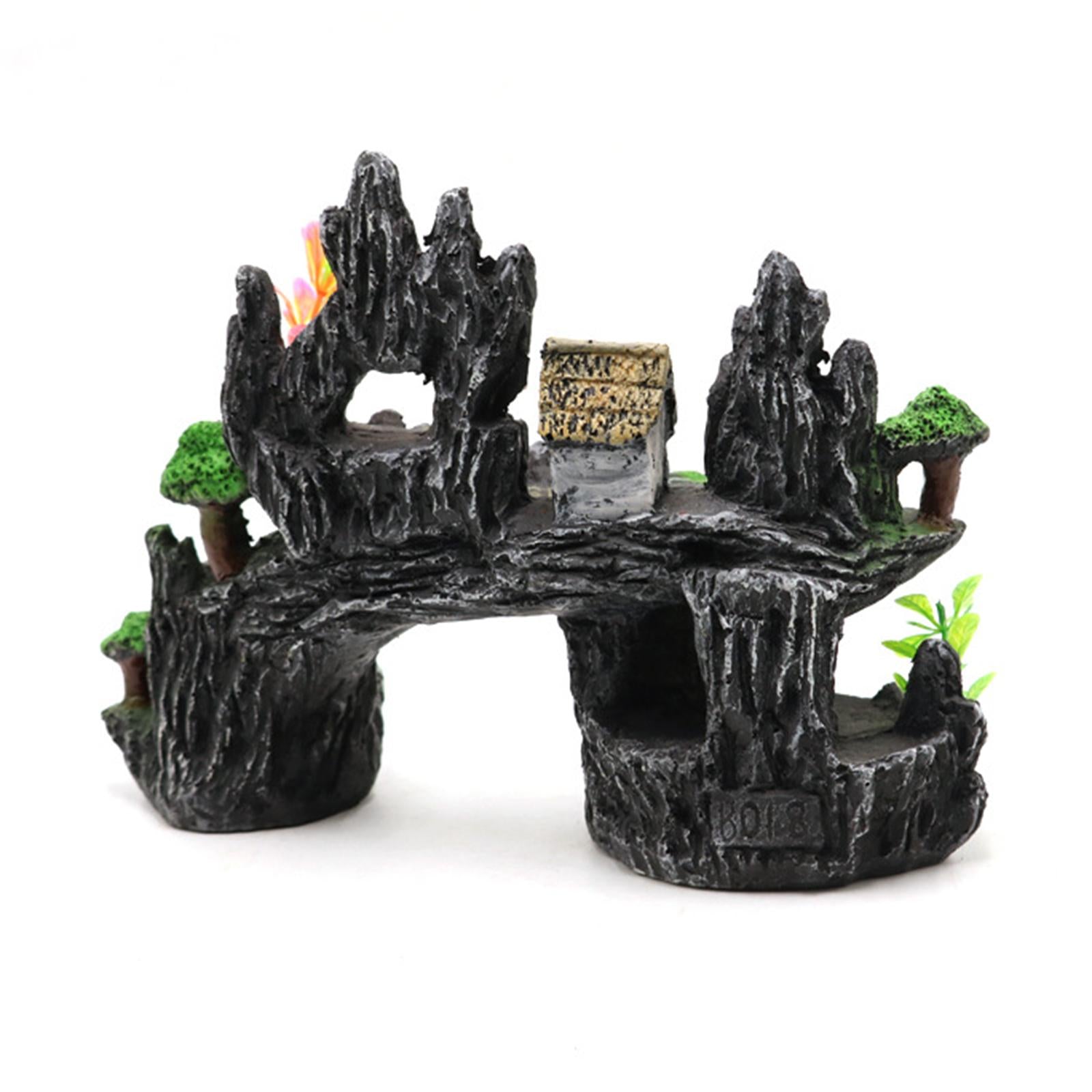 Aquarium Decoration Rockery Landscaping Resin for Porch Micro Landscape Yard