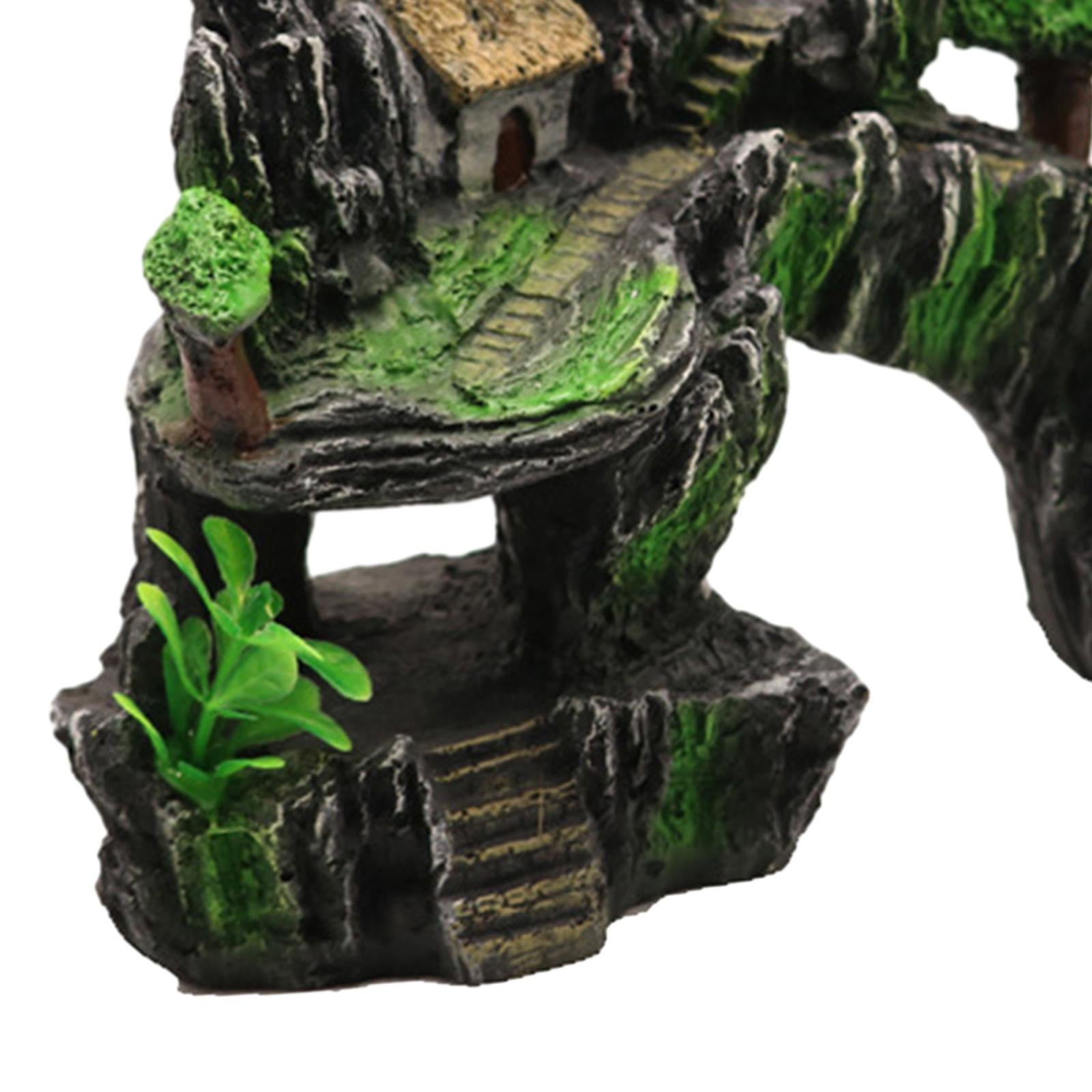 Aquarium Decoration Rockery Landscaping Resin for Porch Micro Landscape Yard