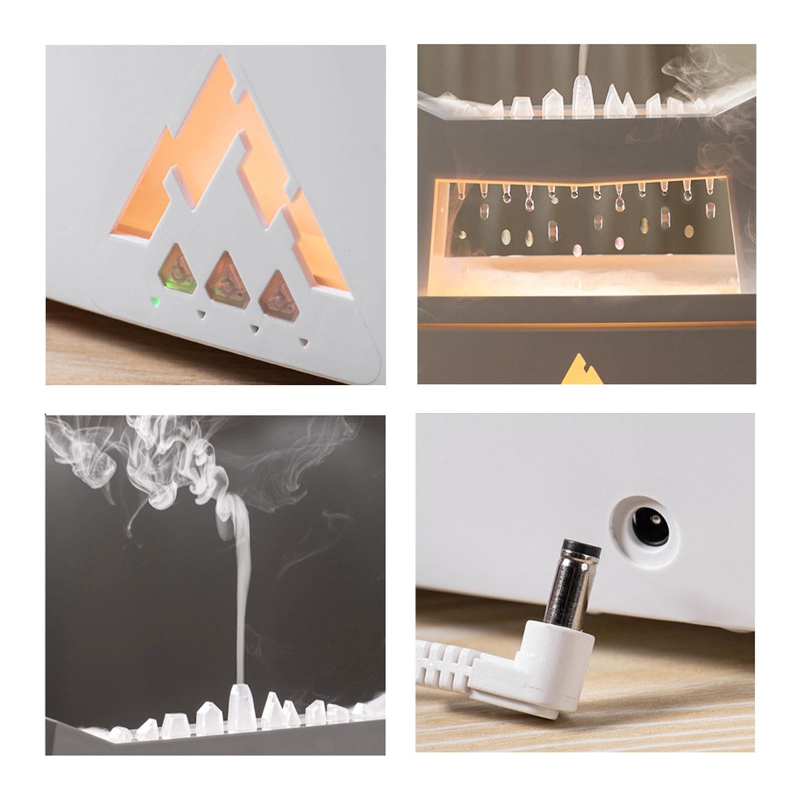 Raindrops Aroma Diffuser 300ml Capacity Mini Humidifier for Working Sporting White