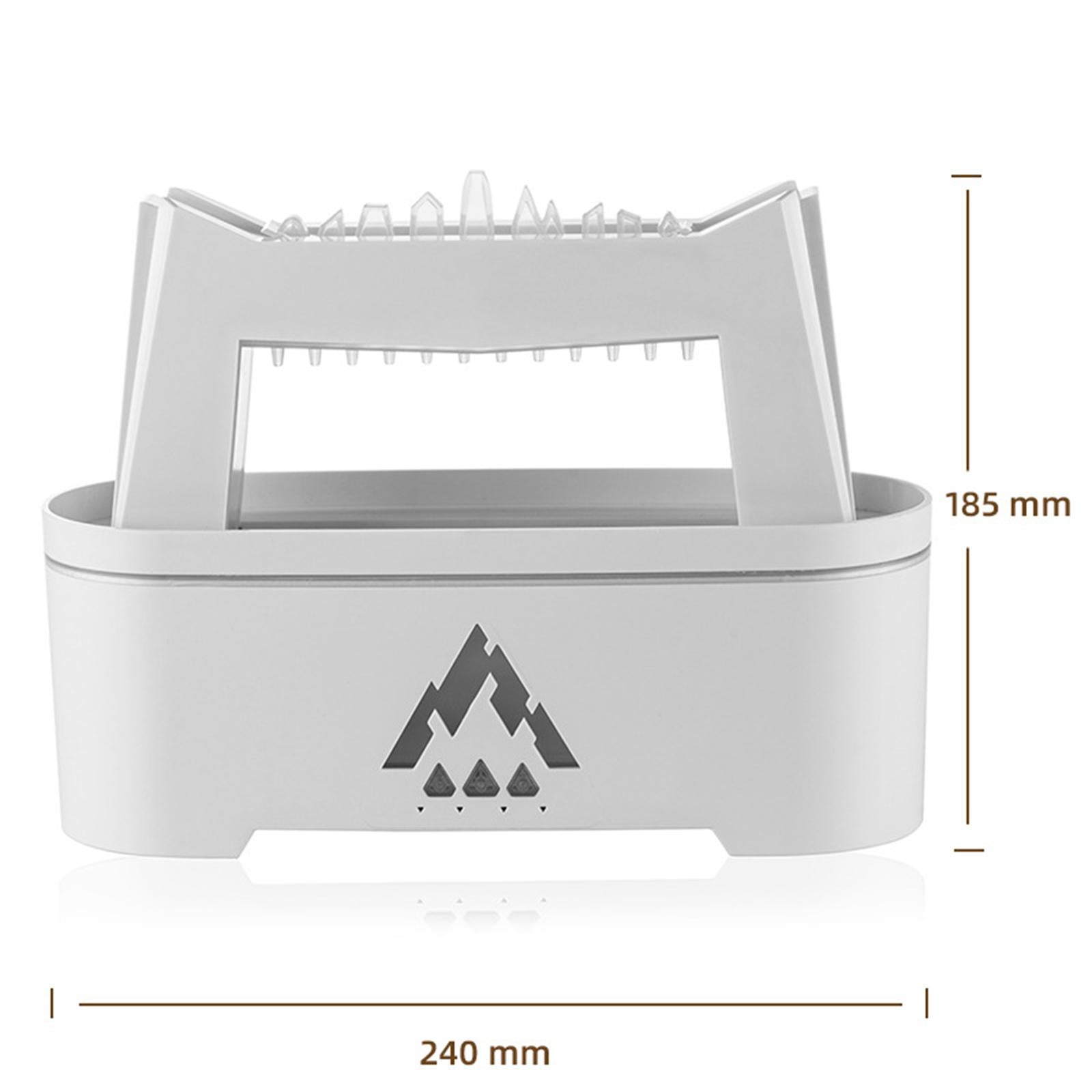 Raindrops Aroma Diffuser 300ml Capacity Mini Humidifier for Working Sporting White