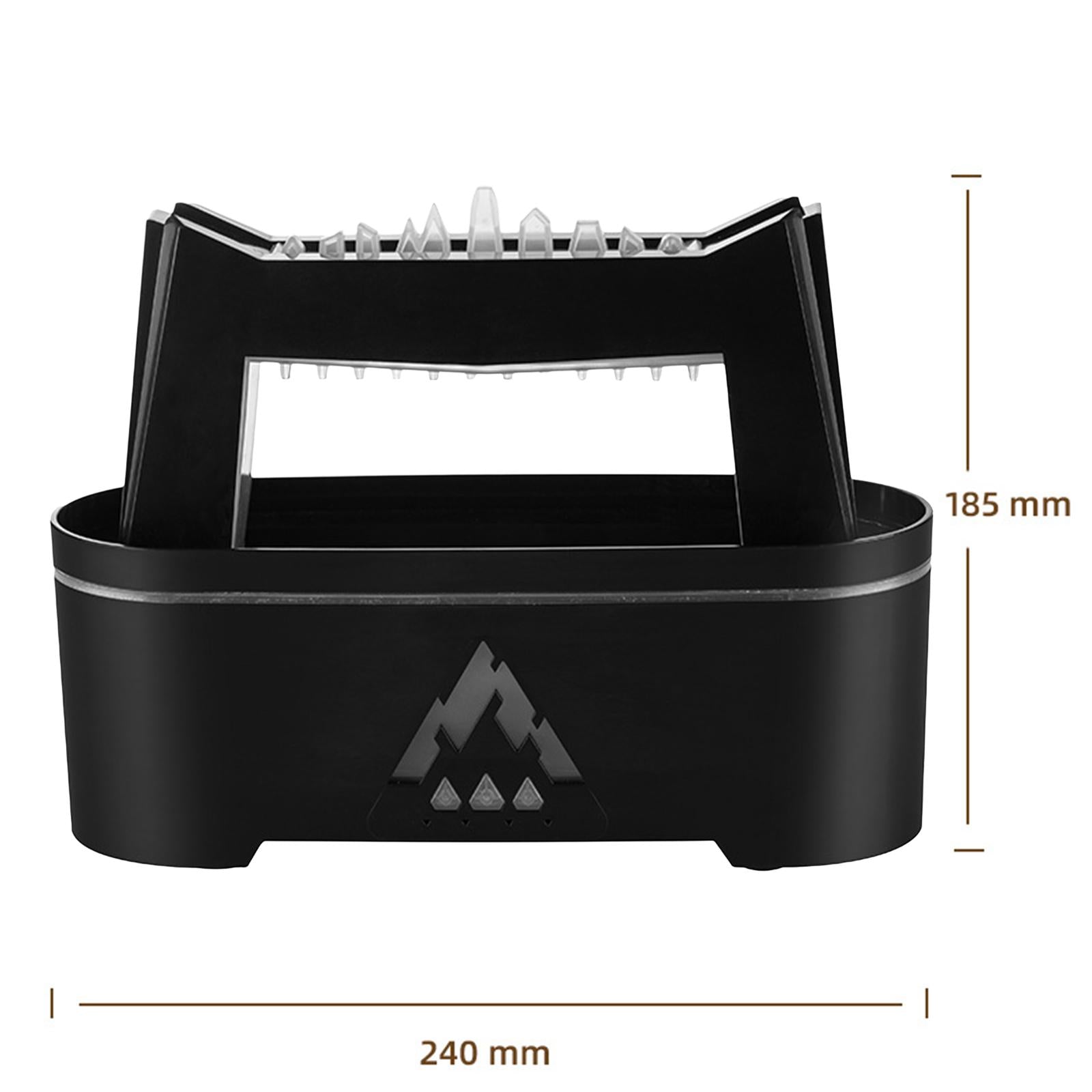 Raindrops Aroma Diffuser 300ml Capacity Mini Humidifier for Working Sporting Black