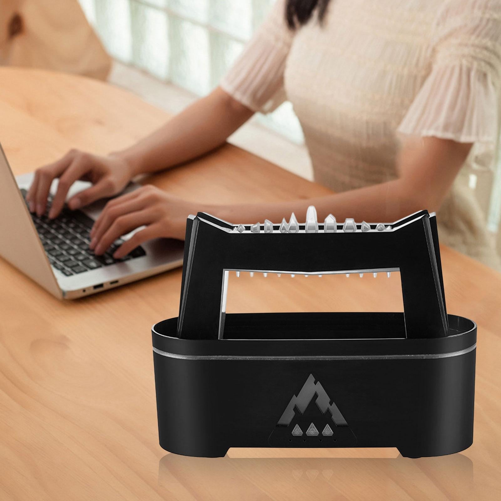 Raindrops Aroma Diffuser 300ml Capacity Mini Humidifier for Working Sporting Black
