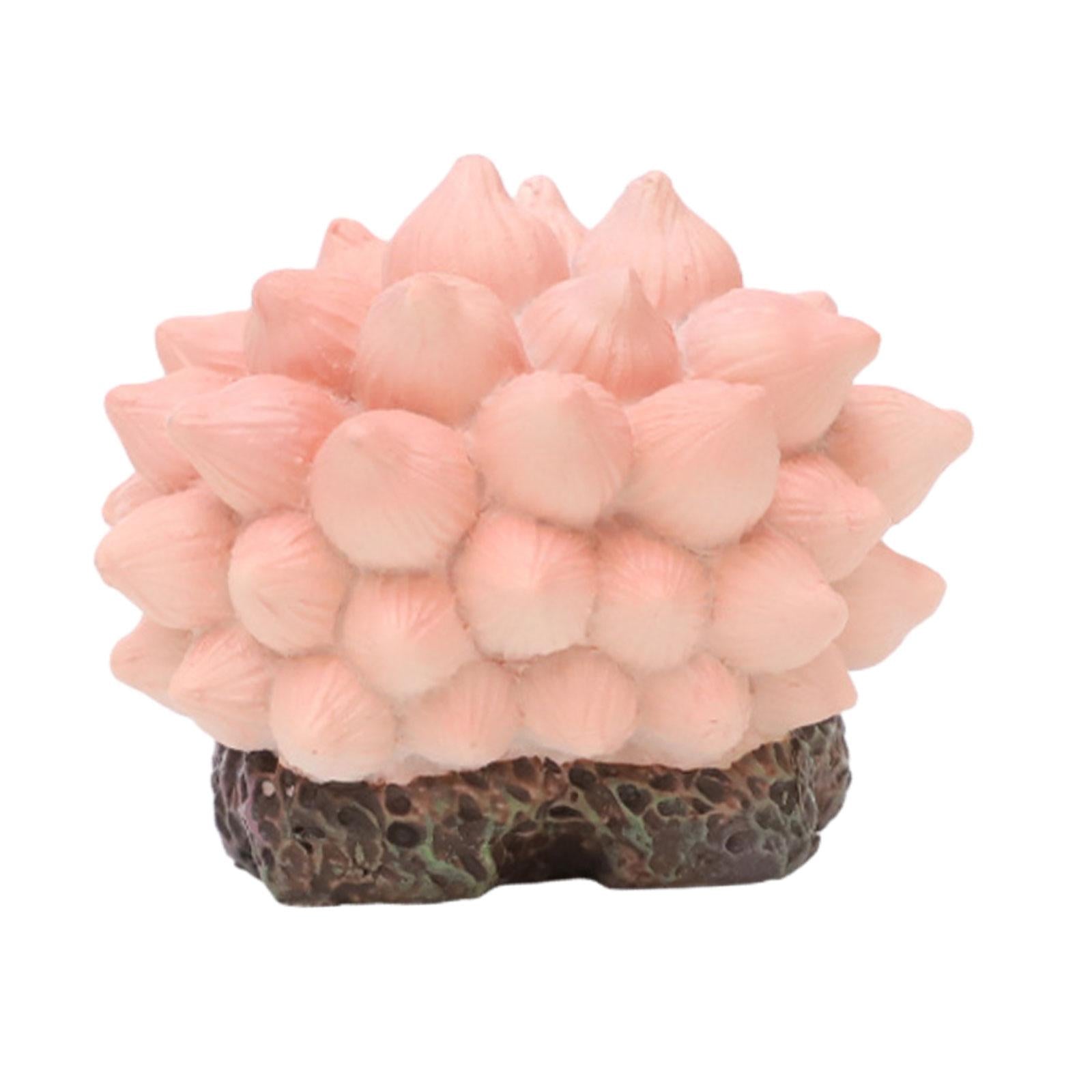 Artificial Coral Ornament Fish Tank Decor for Balcony Porch Patio Pink