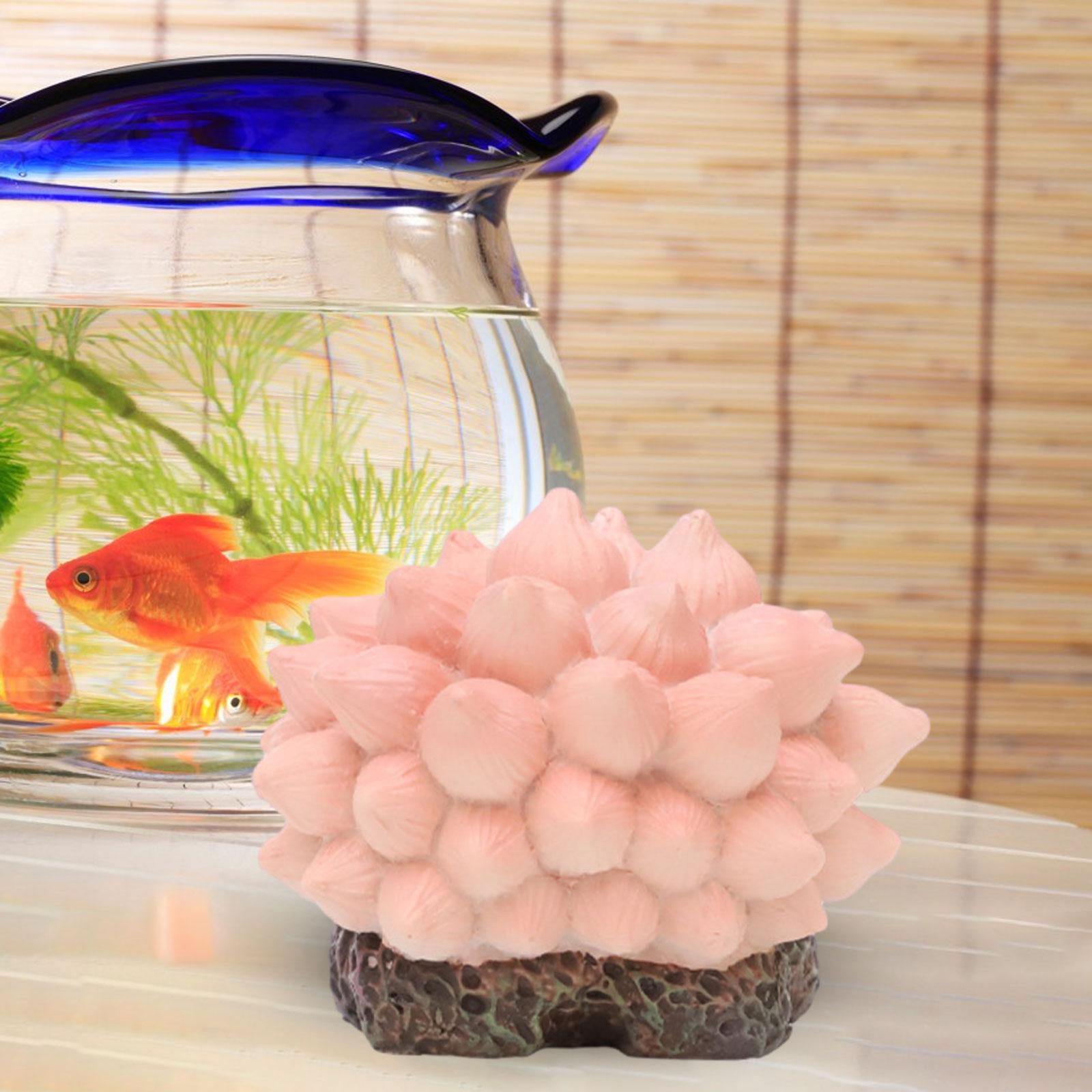 Artificial Coral Ornament Fish Tank Decor for Balcony Porch Patio Pink