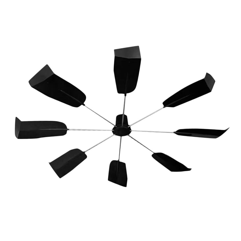 Central Deflector Black Prevent Blow Baffle Cover for Office Library Home