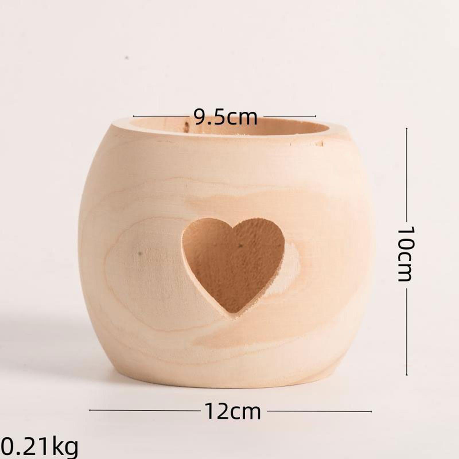 Wooden Candlestick Candelabra Home Party Taper Candles Tealight Candleholder Style D