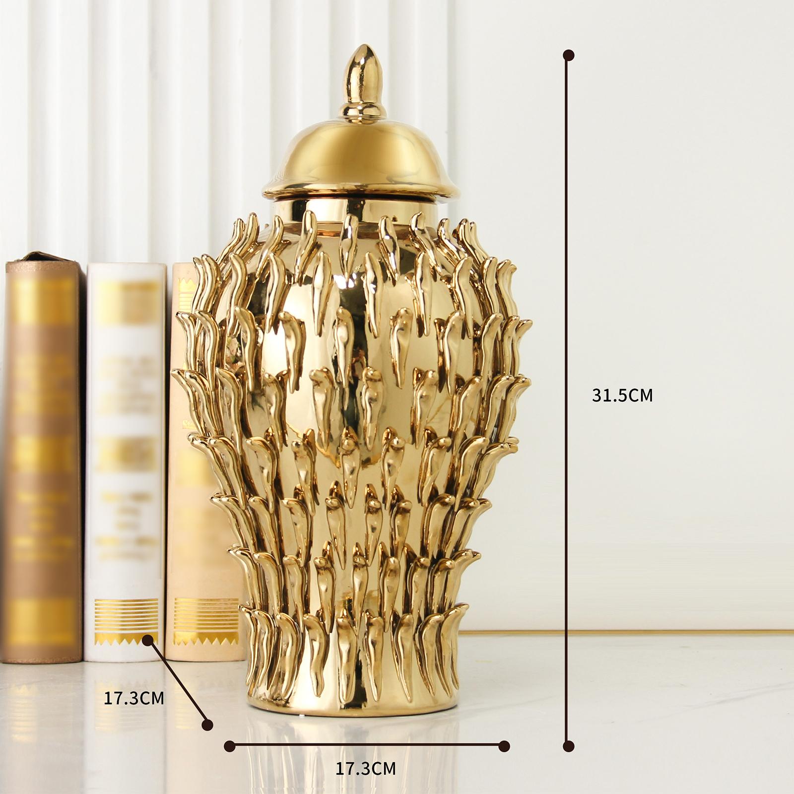 Ginger Jar with Lids Storage Decoration Vases Pots for Table Wedding Kitchen