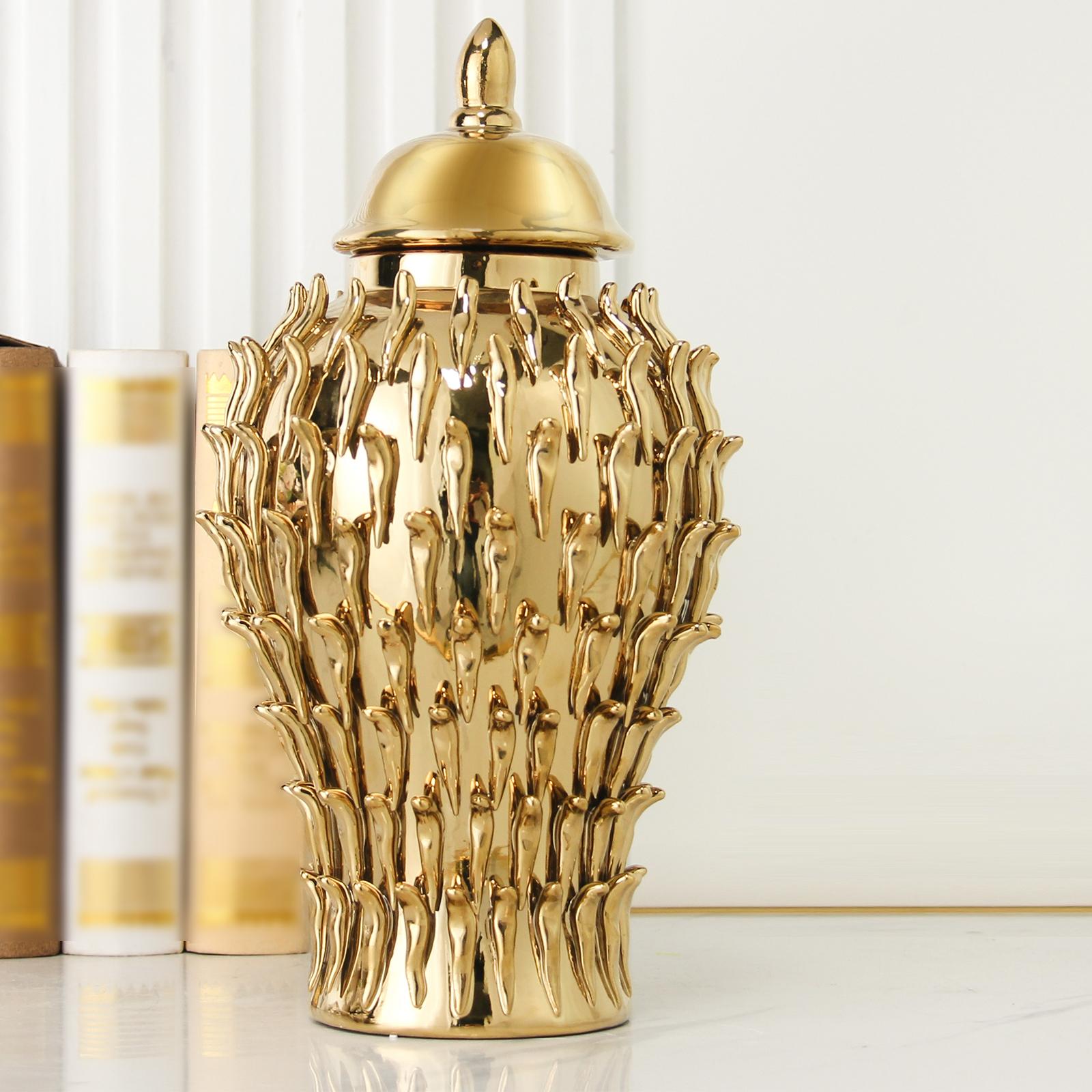 Ginger Jar with Lids Storage Decoration Vases Pots for Table Wedding Kitchen