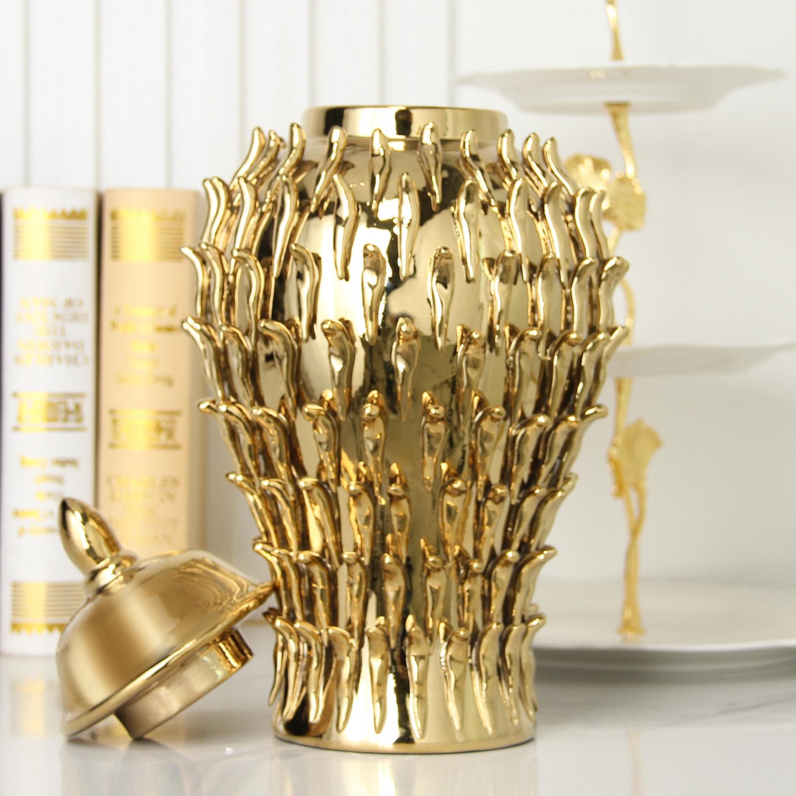 Ginger Jar with Lids Storage Decoration Vases Pots for Table Wedding Kitchen
