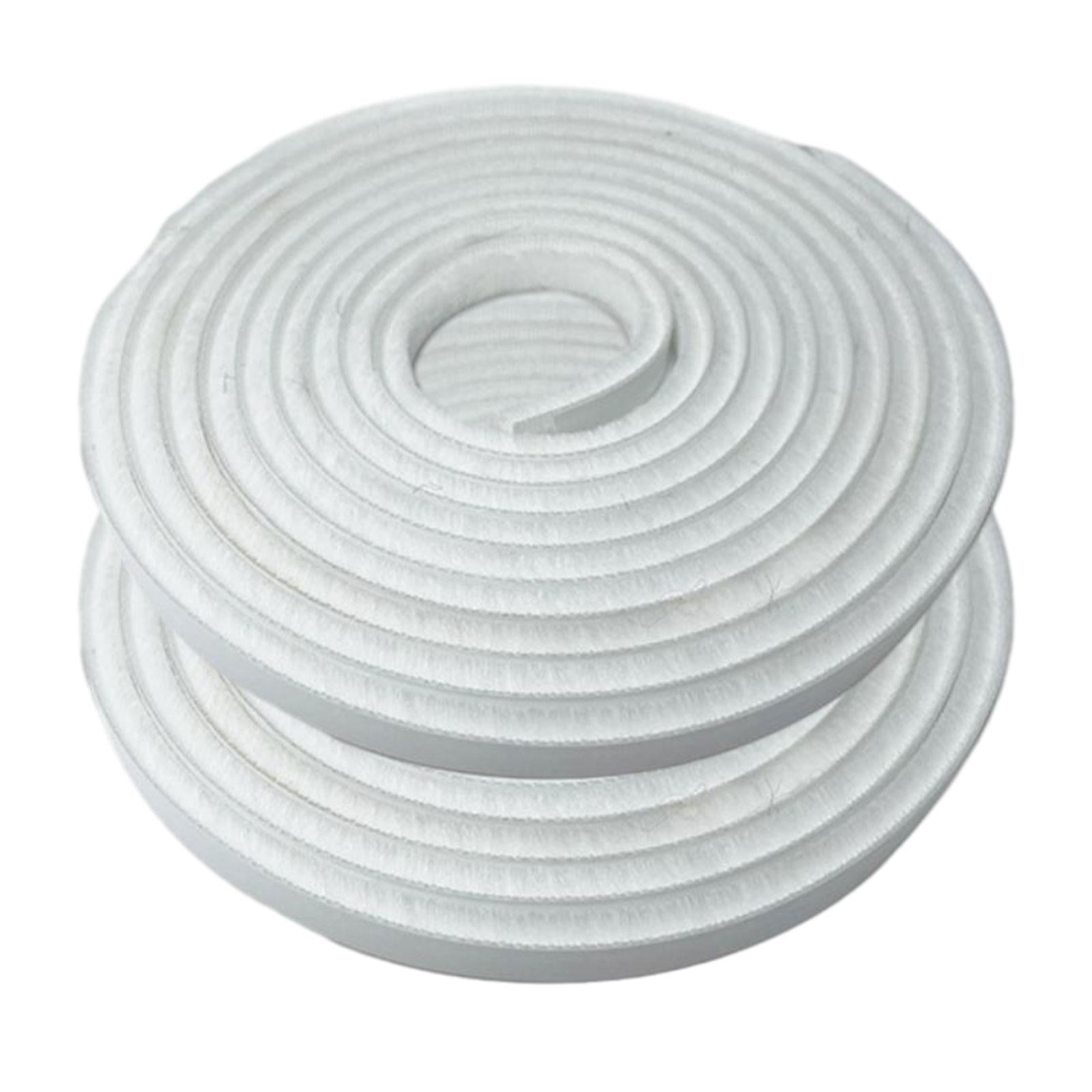 2 Pieces Door Weather Stripping Brush Seal Weatherstripping for Window White