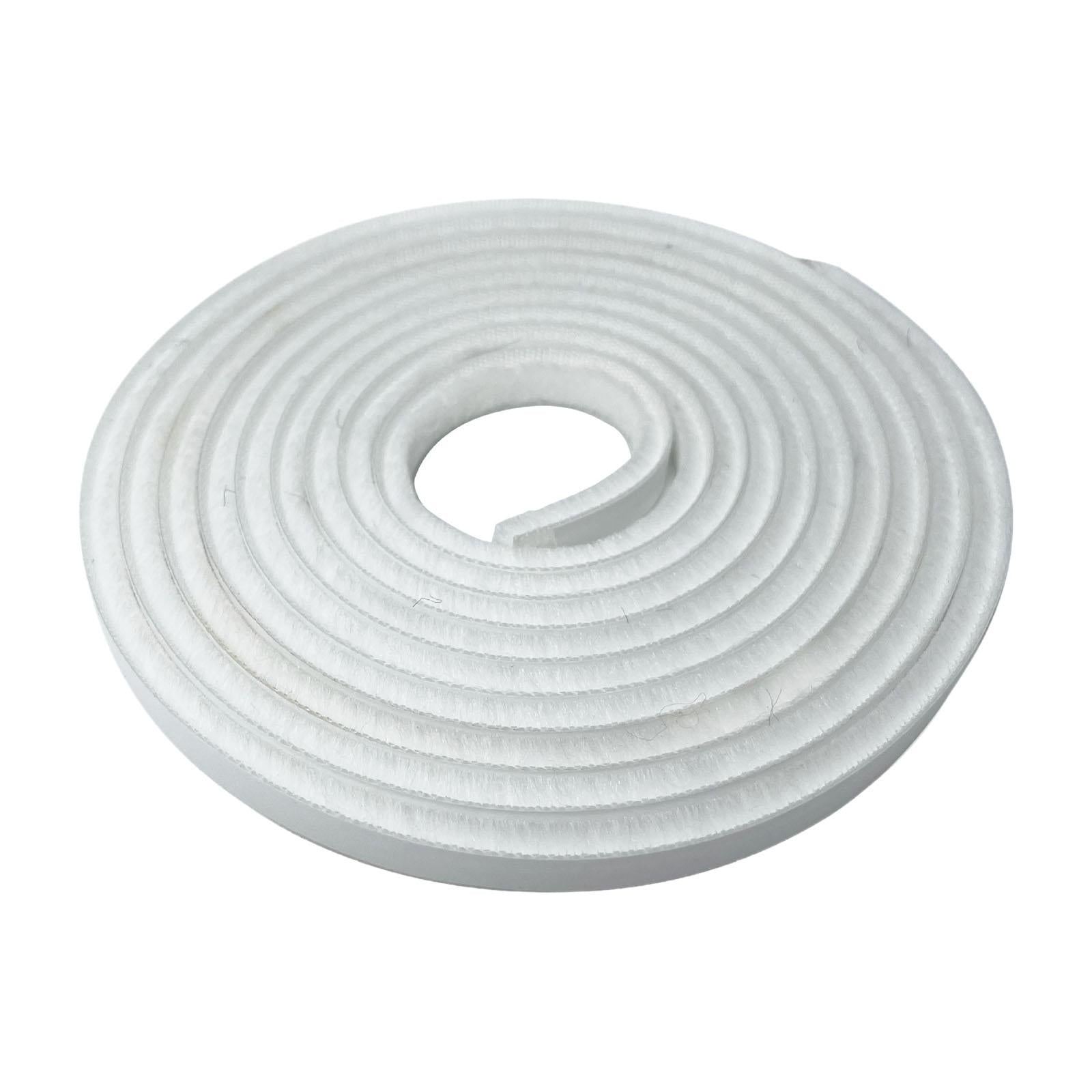 2Pcs Door Weather Stripping Sealing Tape for Cabinet Door Wardrobes Windows White