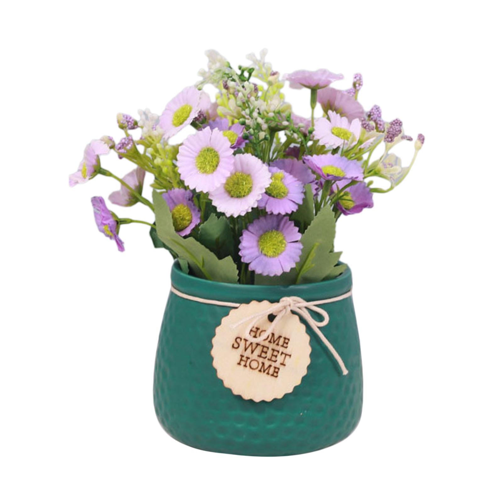 Simulated Plant Flowerpot Ornament Outdoor Plant Pots for Display Party Home Vase