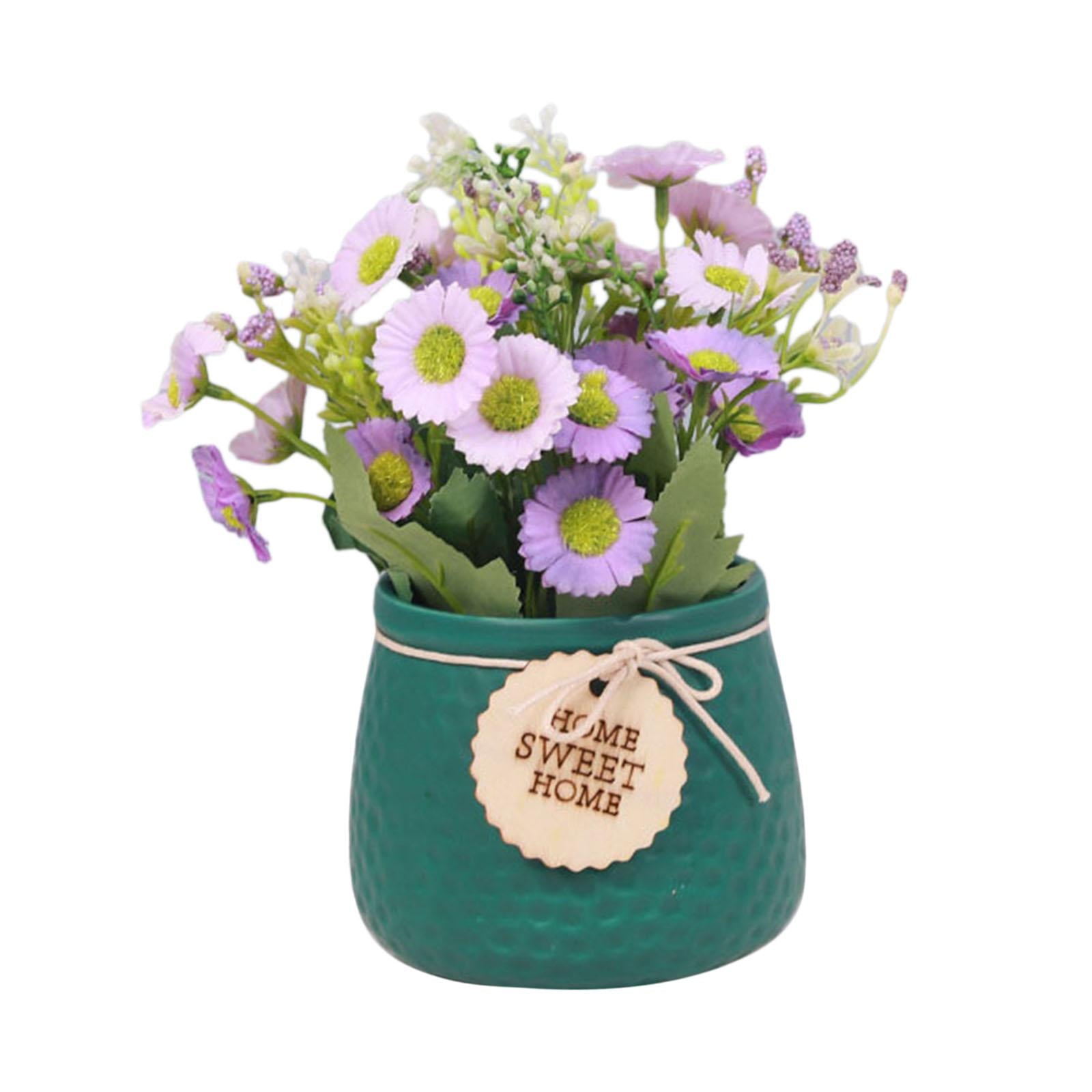Simulated Plant Flowerpot Ornament Outdoor Plant Pots for Display Party Home Vase