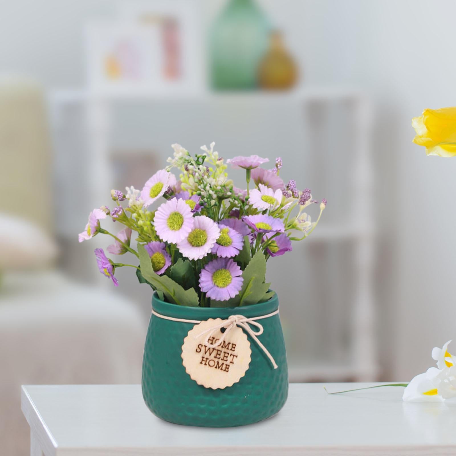 Simulated Plant Flowerpot Ornament Outdoor Plant Pots for Display Party Home Vase