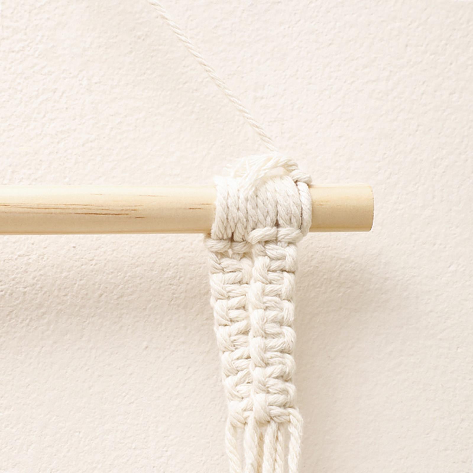 Macrame Wall Hanging Shelf Boho Decorative for Apartment Living Room Bedroom