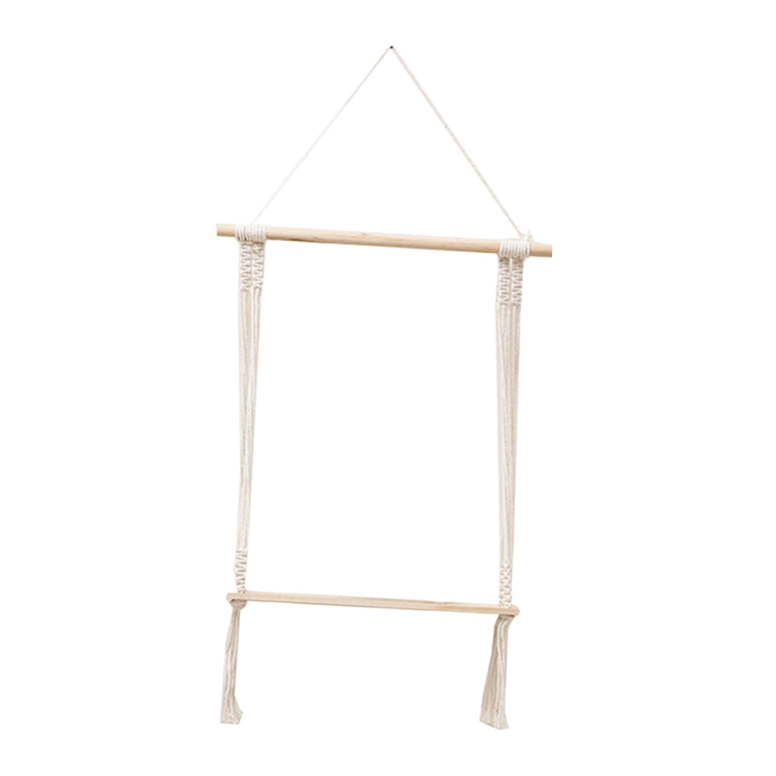 Macrame Wall Hanging Shelf Boho Decorative for Apartment Living Room Bedroom